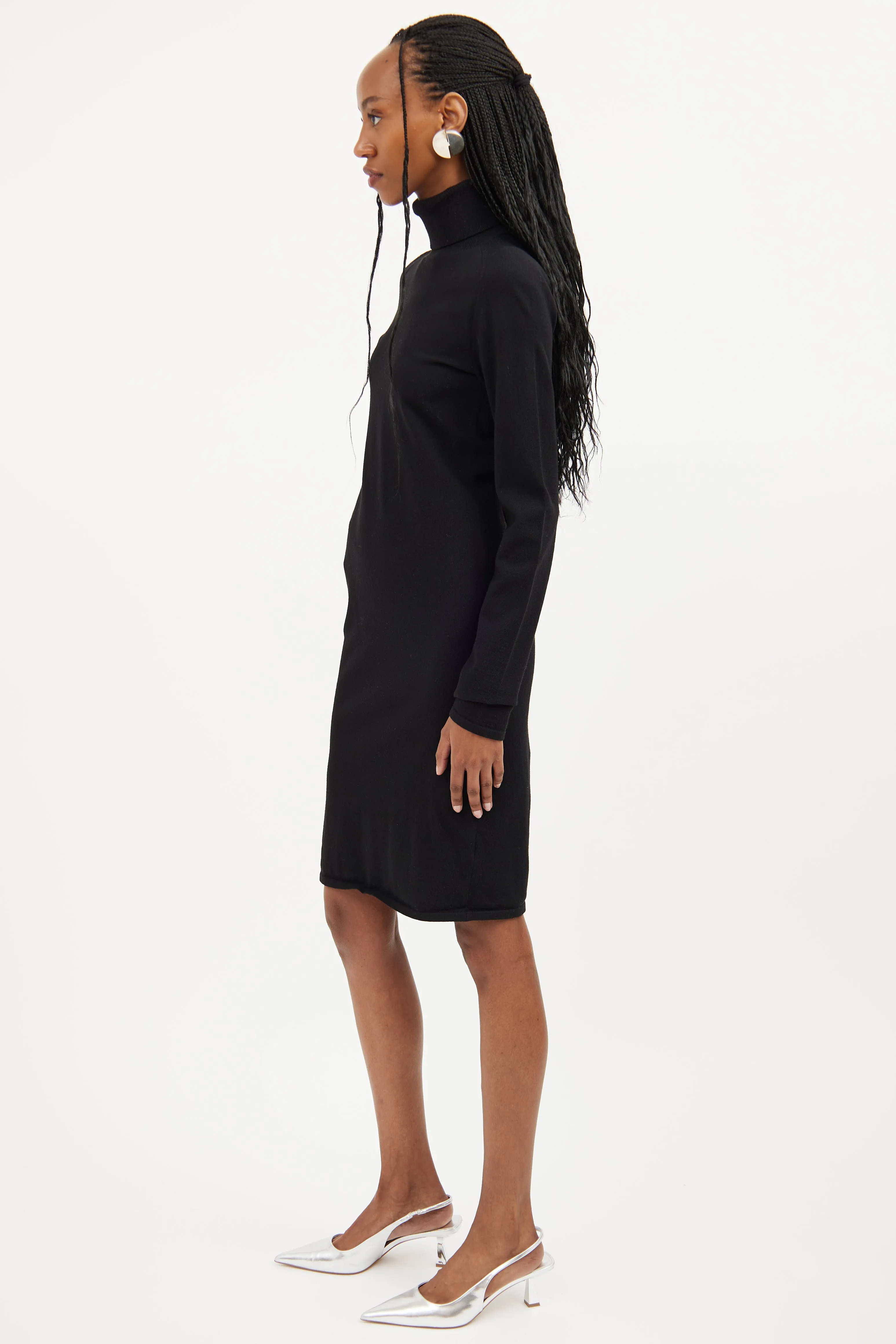 Ribbed Turtleneck Dress sold by VSP Consignment product image thumbnail 4