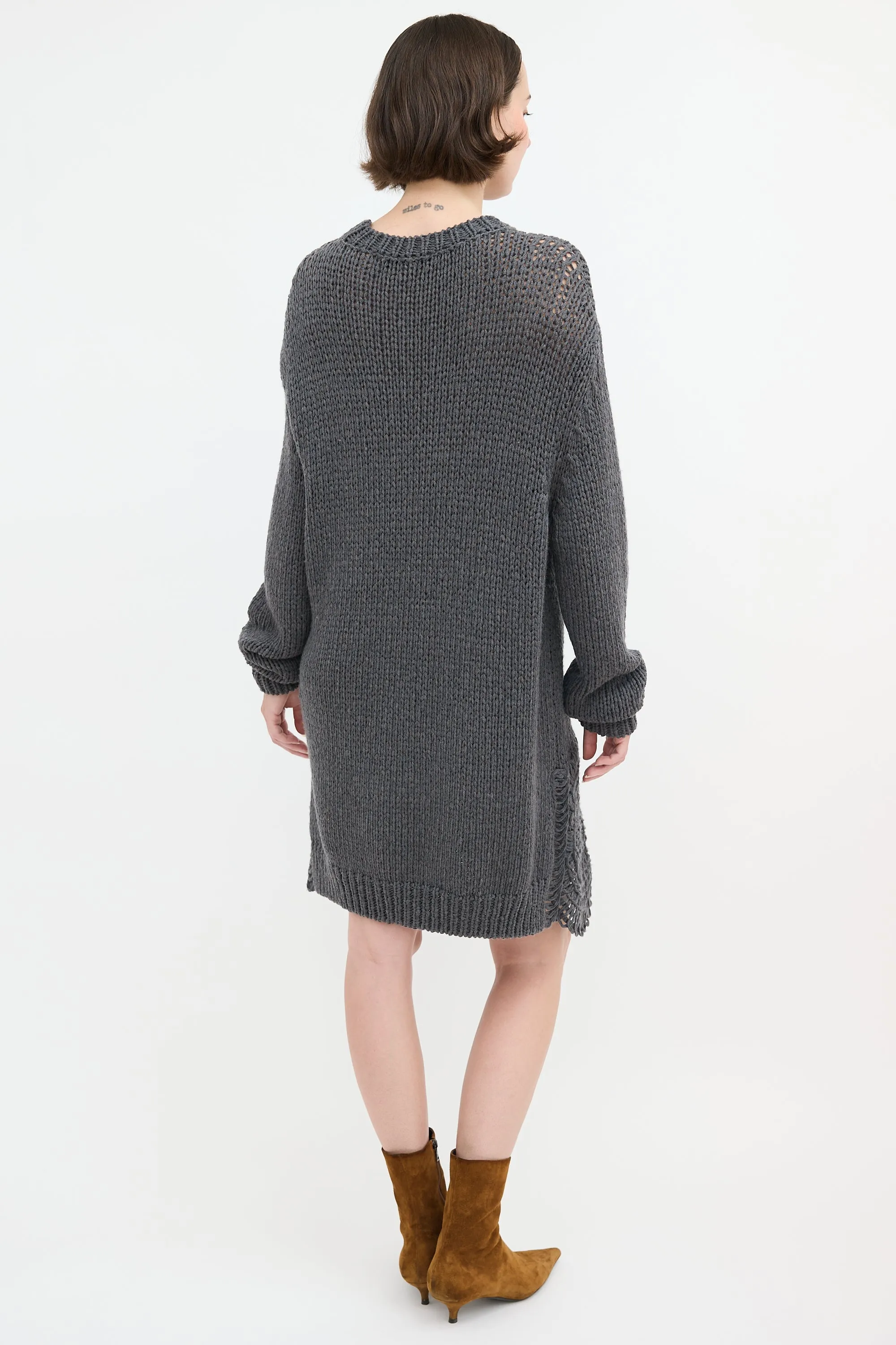 Crochet Hem Sweater Dress sold by VSP Consignment product image thumbnail 4
