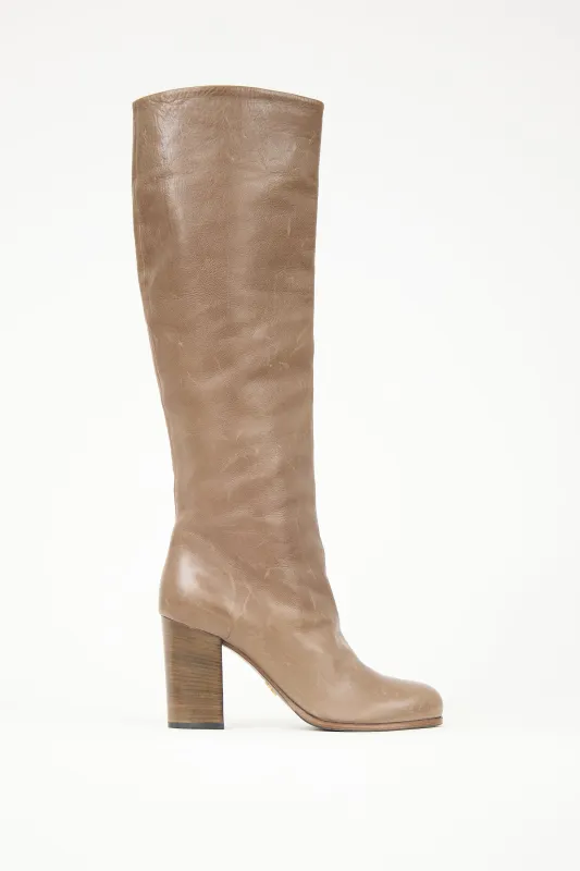 Leather Knee High Boot sold by VSP Consignment