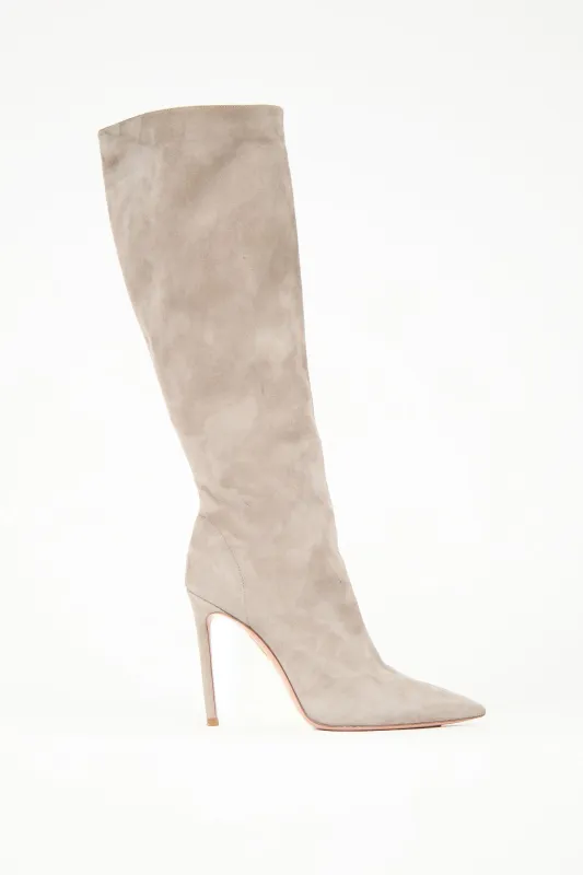 Suede Matignon Boot made by Aquazzura