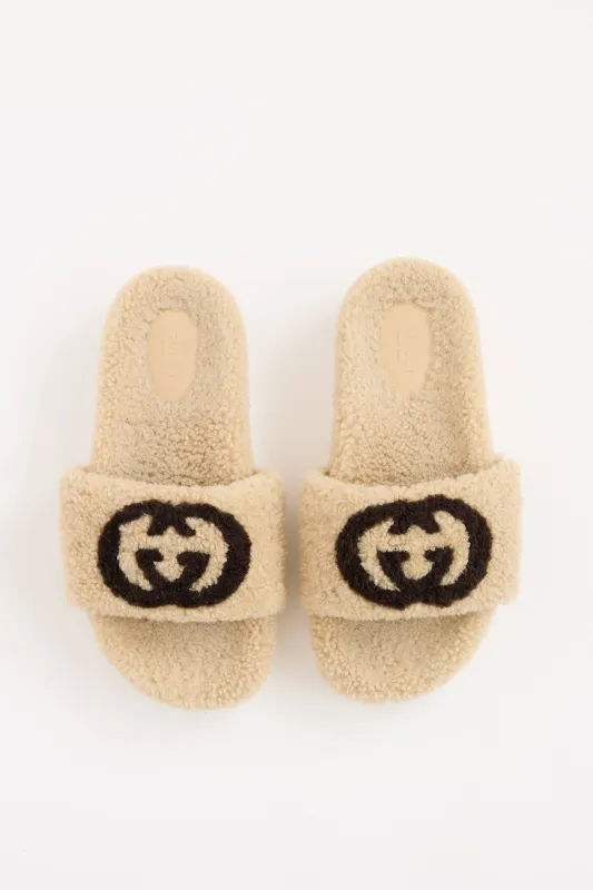 Shearling GG Slide sold by VSP Consignment