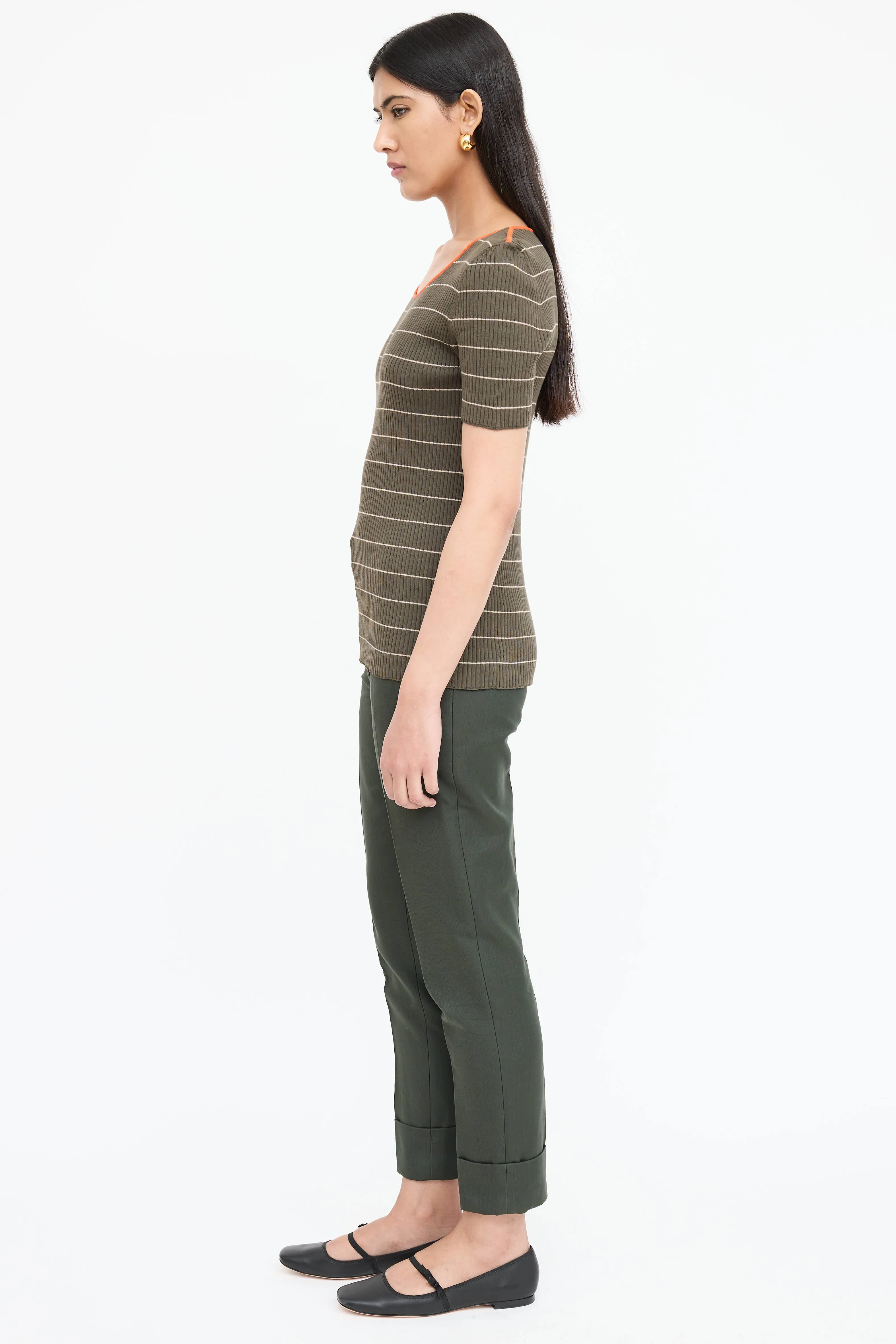 Striped Ribbed Top sold by VSP Consignment product image thumbnail 4