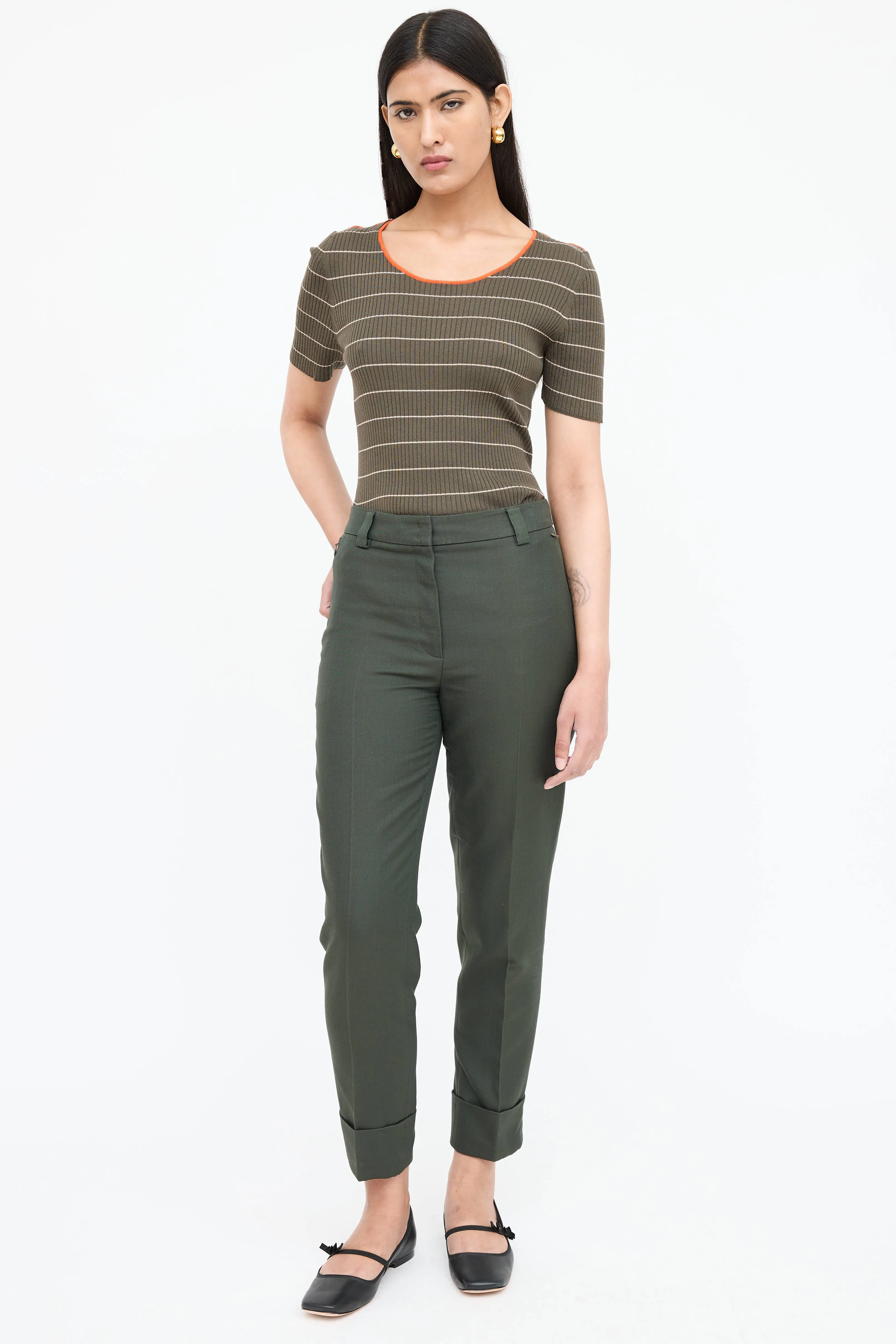 Striped Ribbed Top sold by VSP Consignment product image thumbnail 2