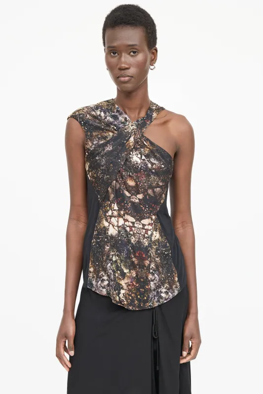 Printed Sleeveless Top sold by VSP Consignment