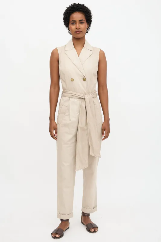 Double Breasted Jumpsuit made by Brunello Cucinelli
