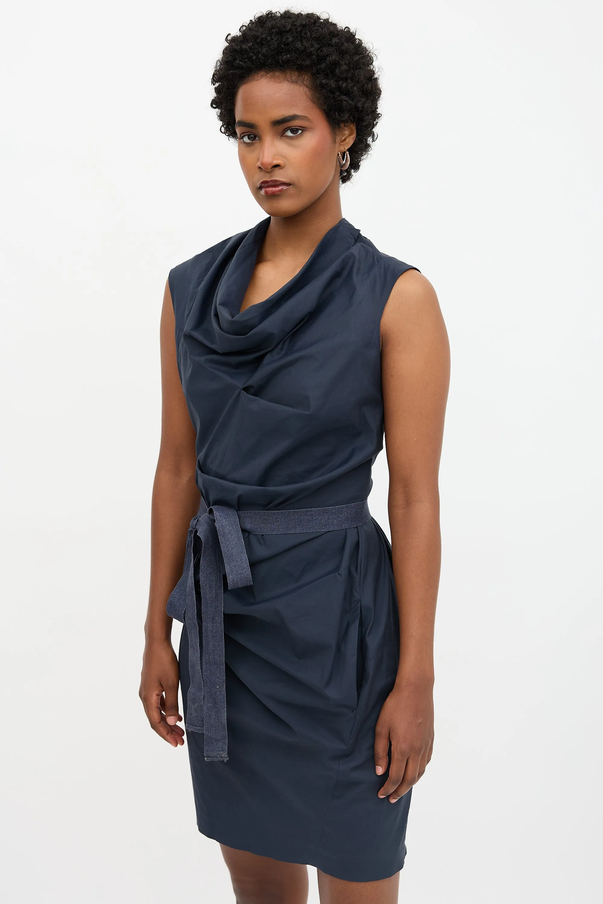 Poplin Draped Dress sold by VSP Consignment product image thumbnail 3