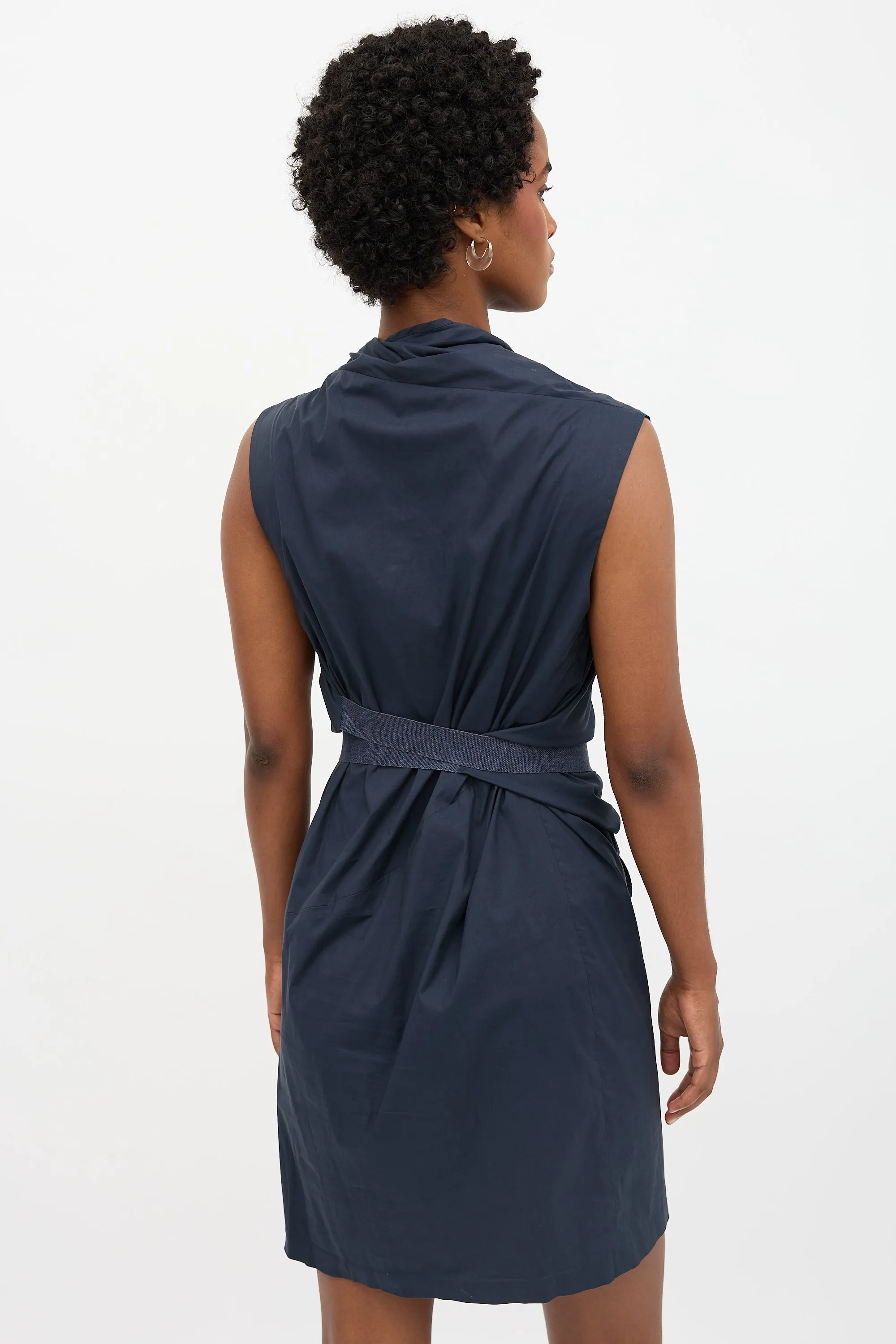 Poplin Draped Dress sold by VSP Consignment product image thumbnail 4