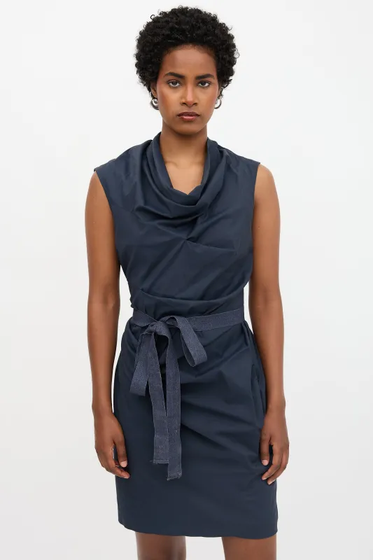Poplin Draped Dress sold by VSP Consignment