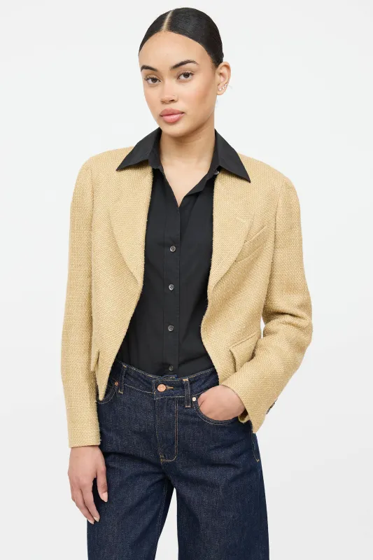 Cropped Asymmetrical Jacket made by Yves Saint Laurent