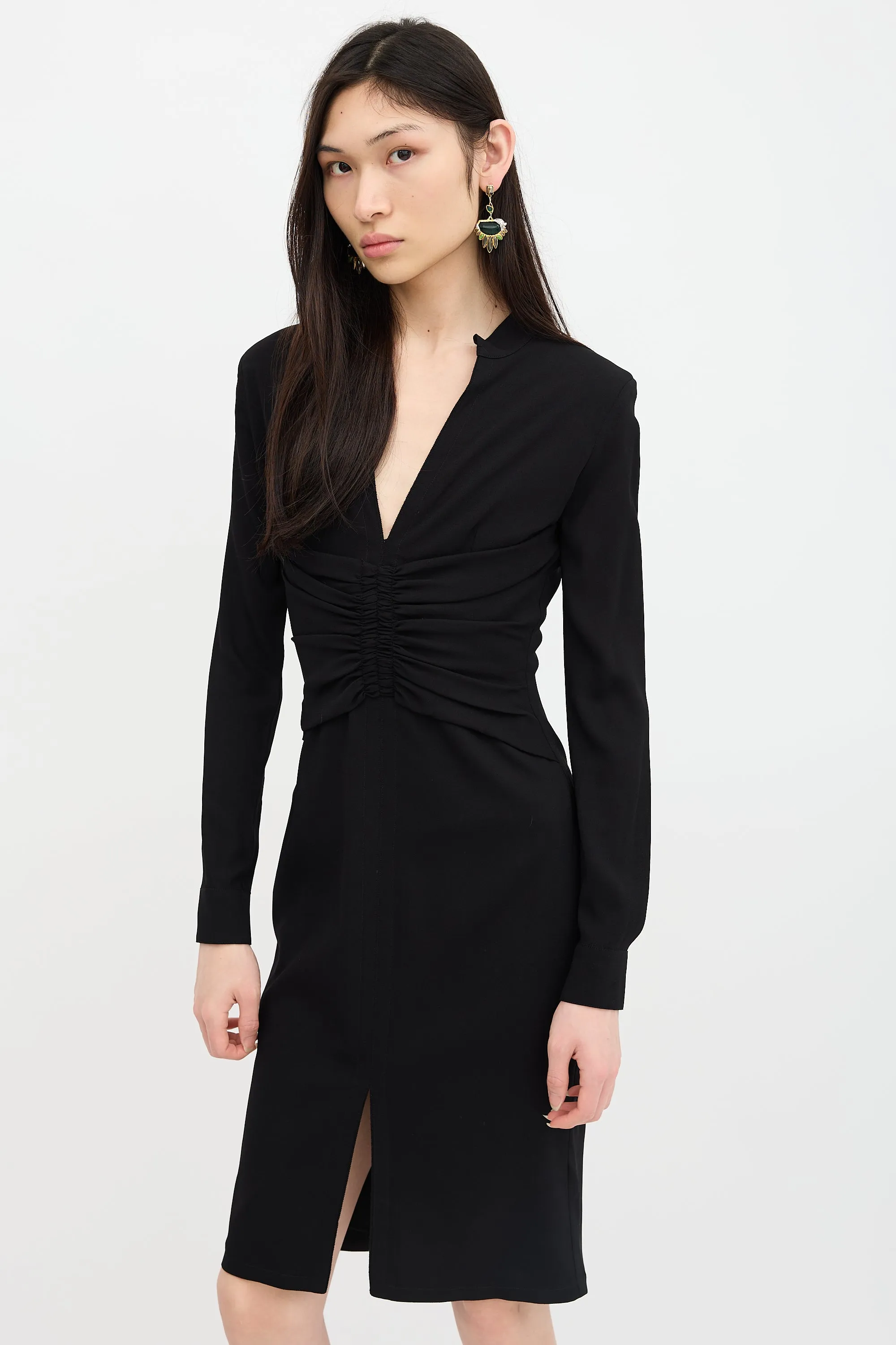 Ruched Long Sleeve Dress sold by VSP Consignment product image thumbnail 3