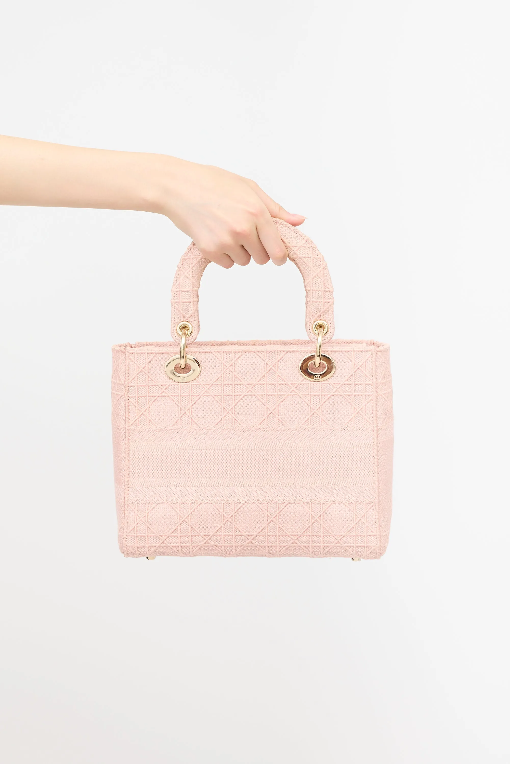 2020 Cannage Canvas Medium Lady D-Lite Bag sold by VSP Consignment product image thumbnail 4