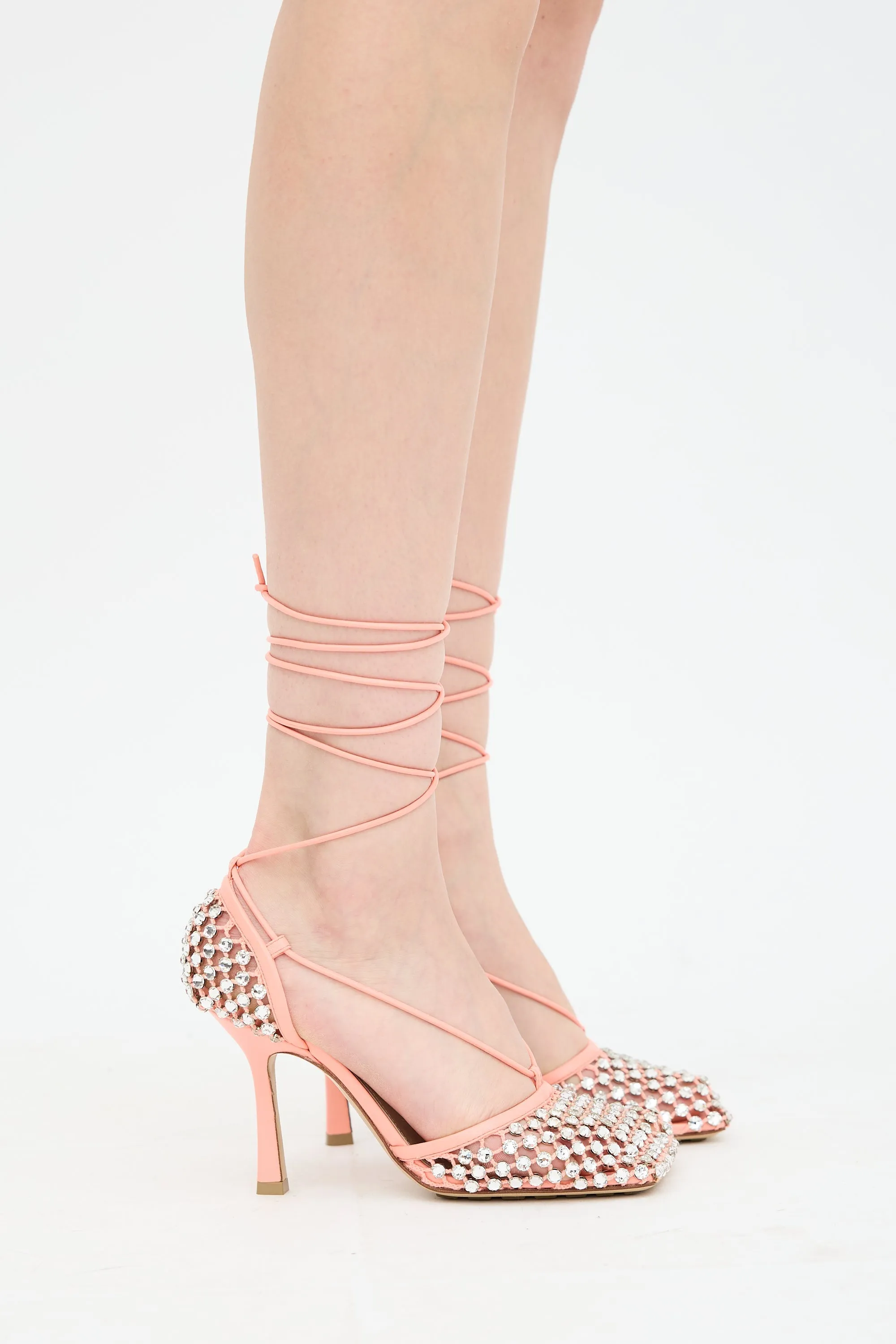 Woven Stretch Crystal Web Sandal sold by VSP Consignment product image thumbnail 4