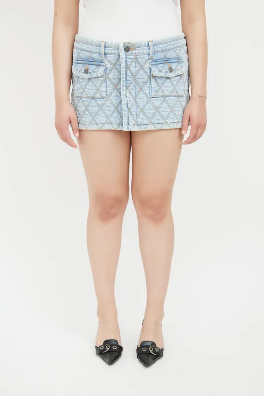 Quilted Mini Skirt sold by VSP Consignment