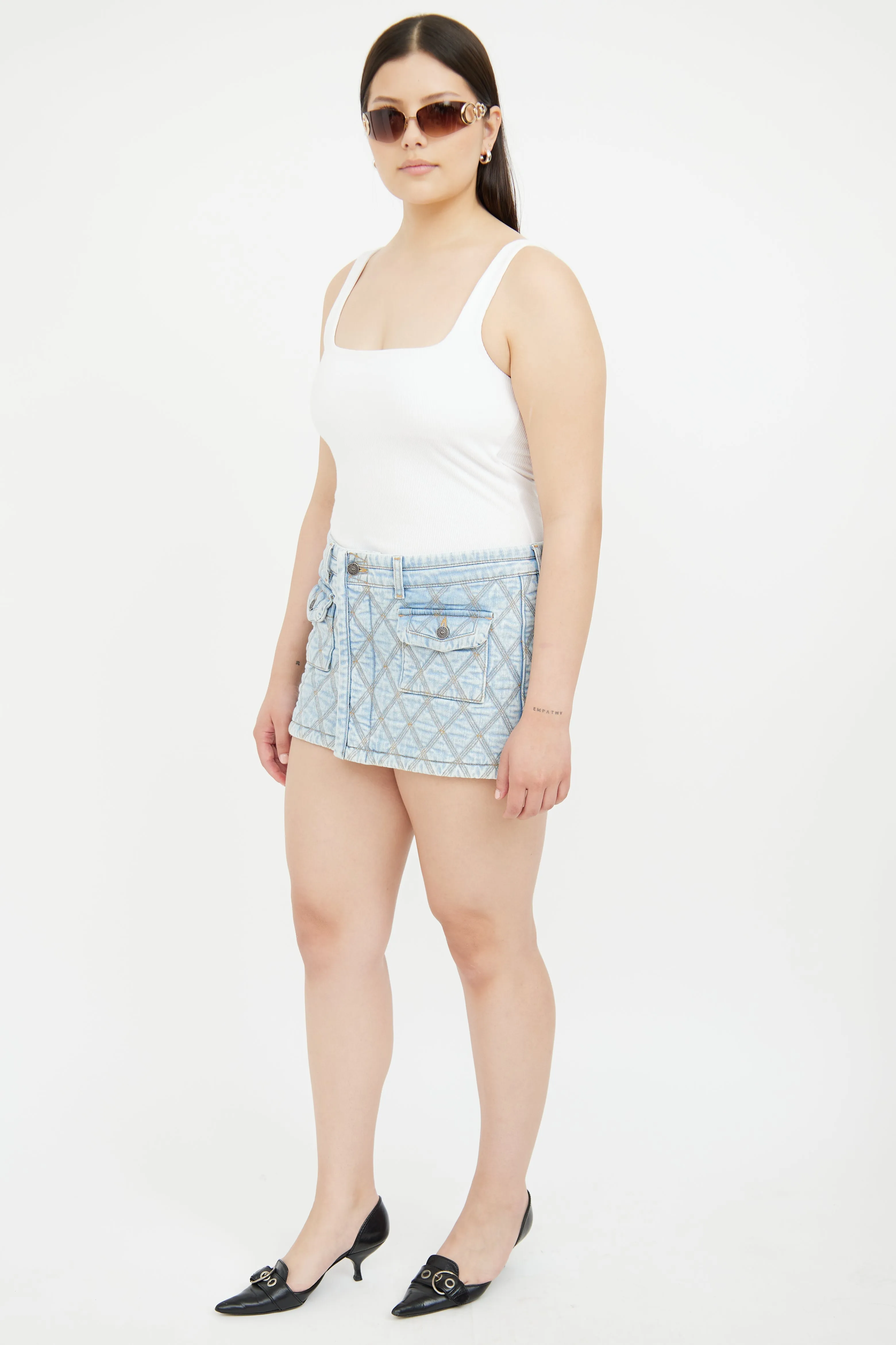 Quilted Mini Skirt sold by VSP Consignment product image thumbnail 2