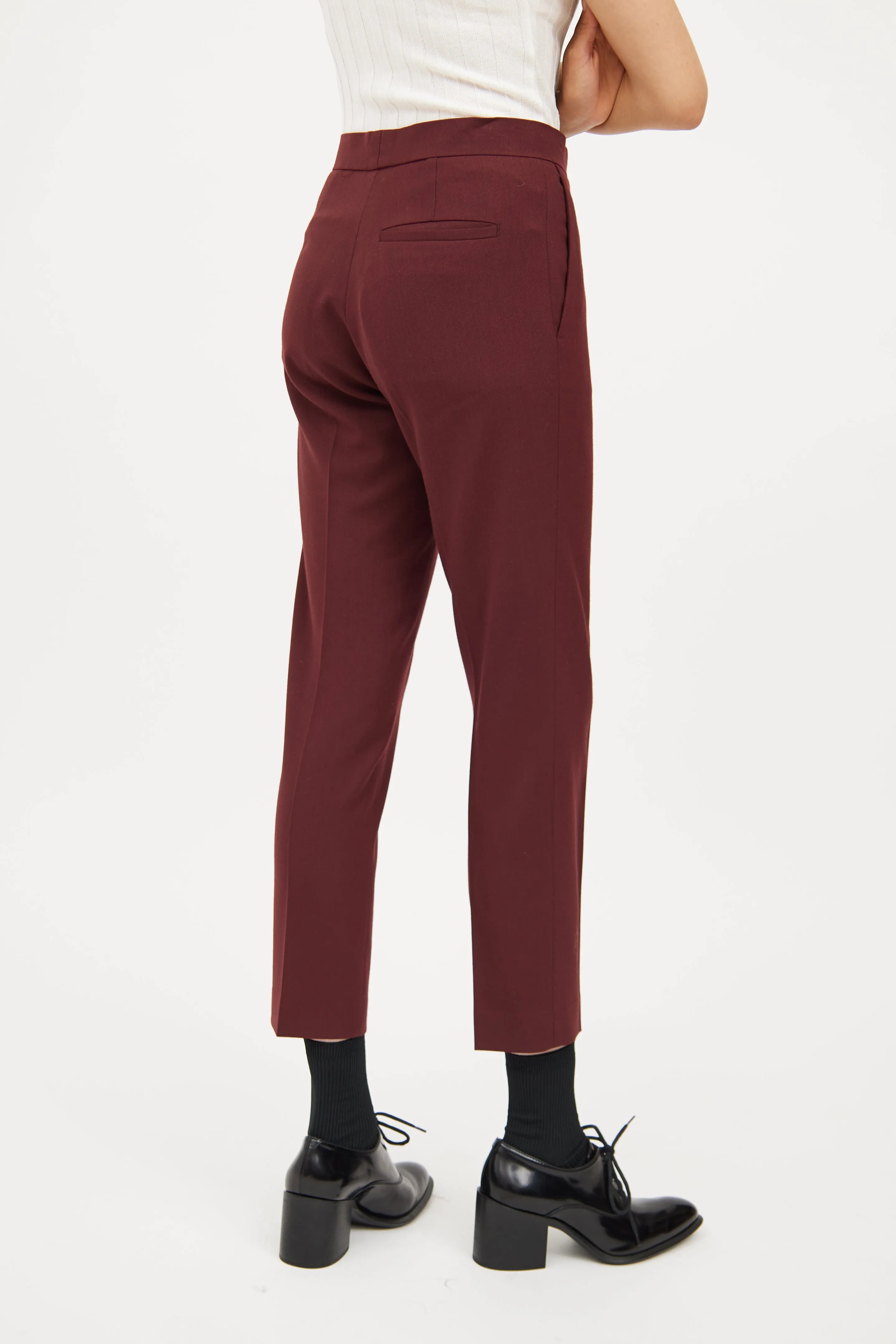 Slim Crop Pleated Trouser sold by VSP Consignment product image thumbnail 5