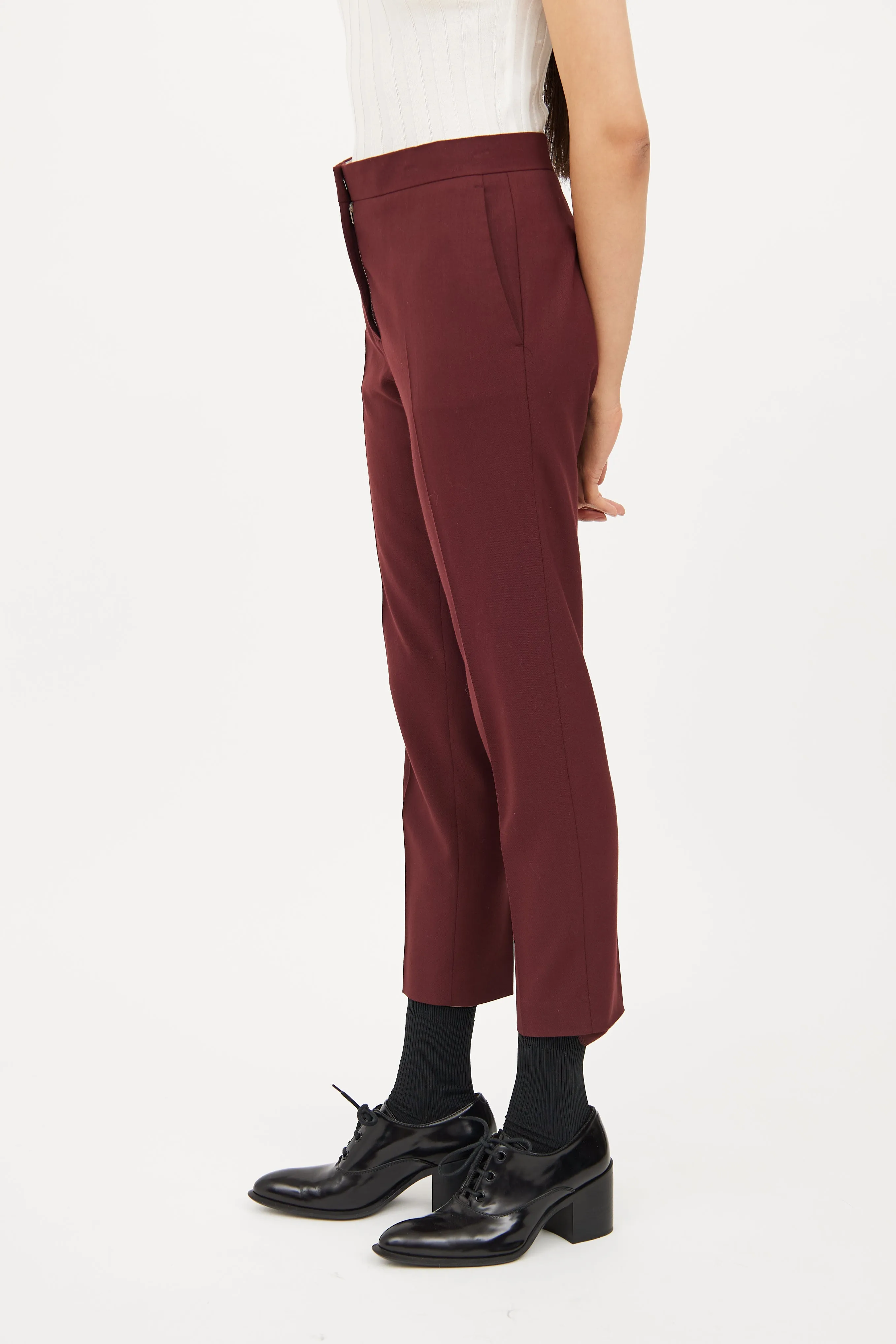 Slim Crop Pleated Trouser sold by VSP Consignment product image thumbnail 4