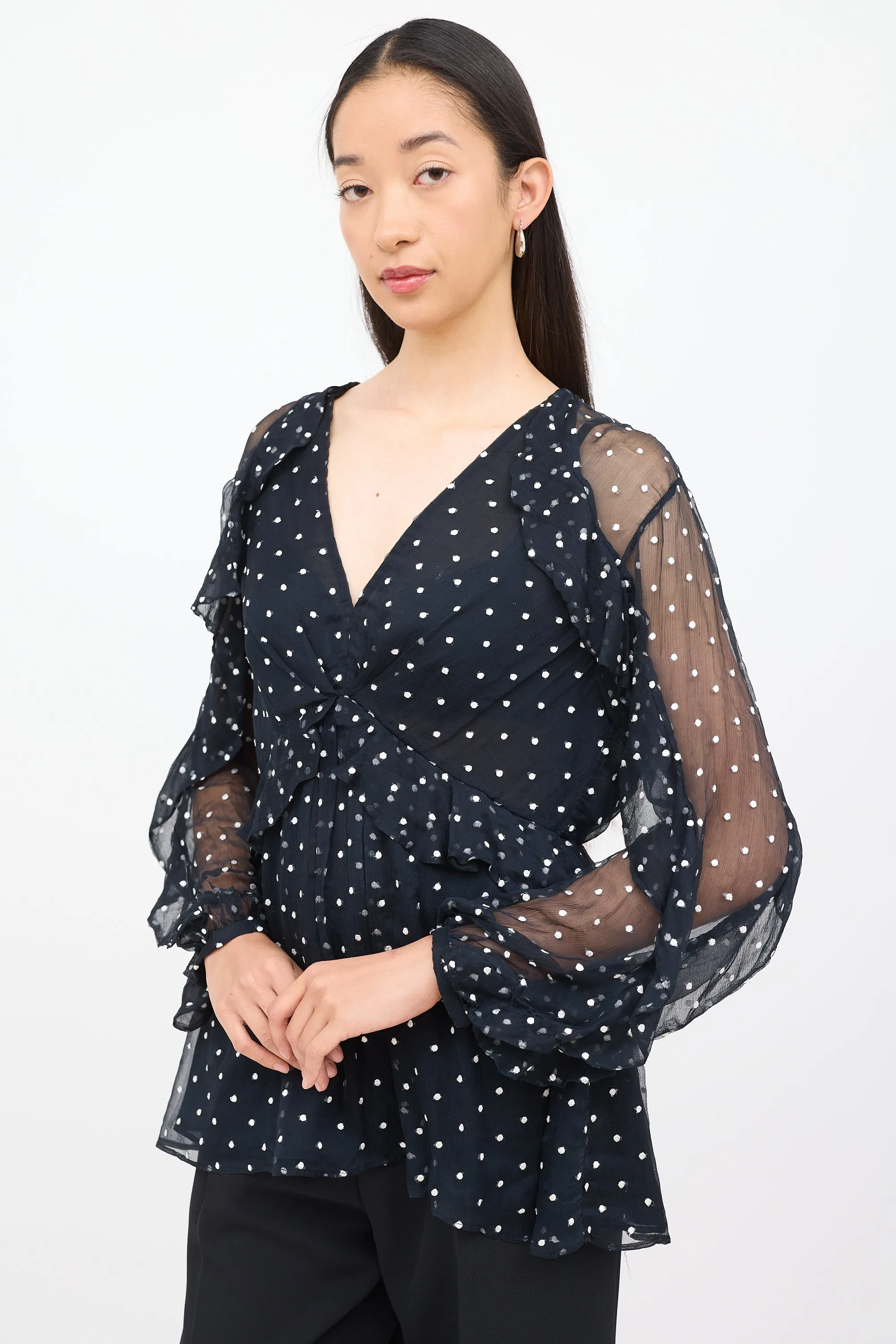 Polka Dot Top sold by VSP Consignment product image thumbnail 3