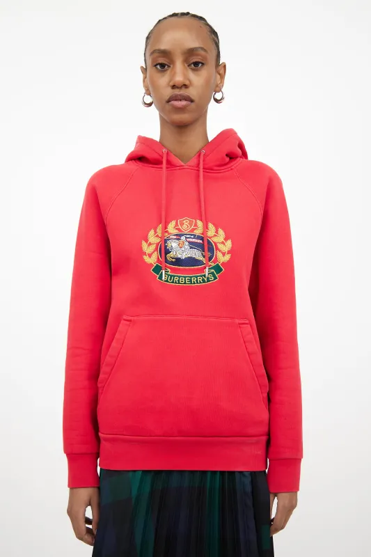 Embroidered Hoodie made by Burberry