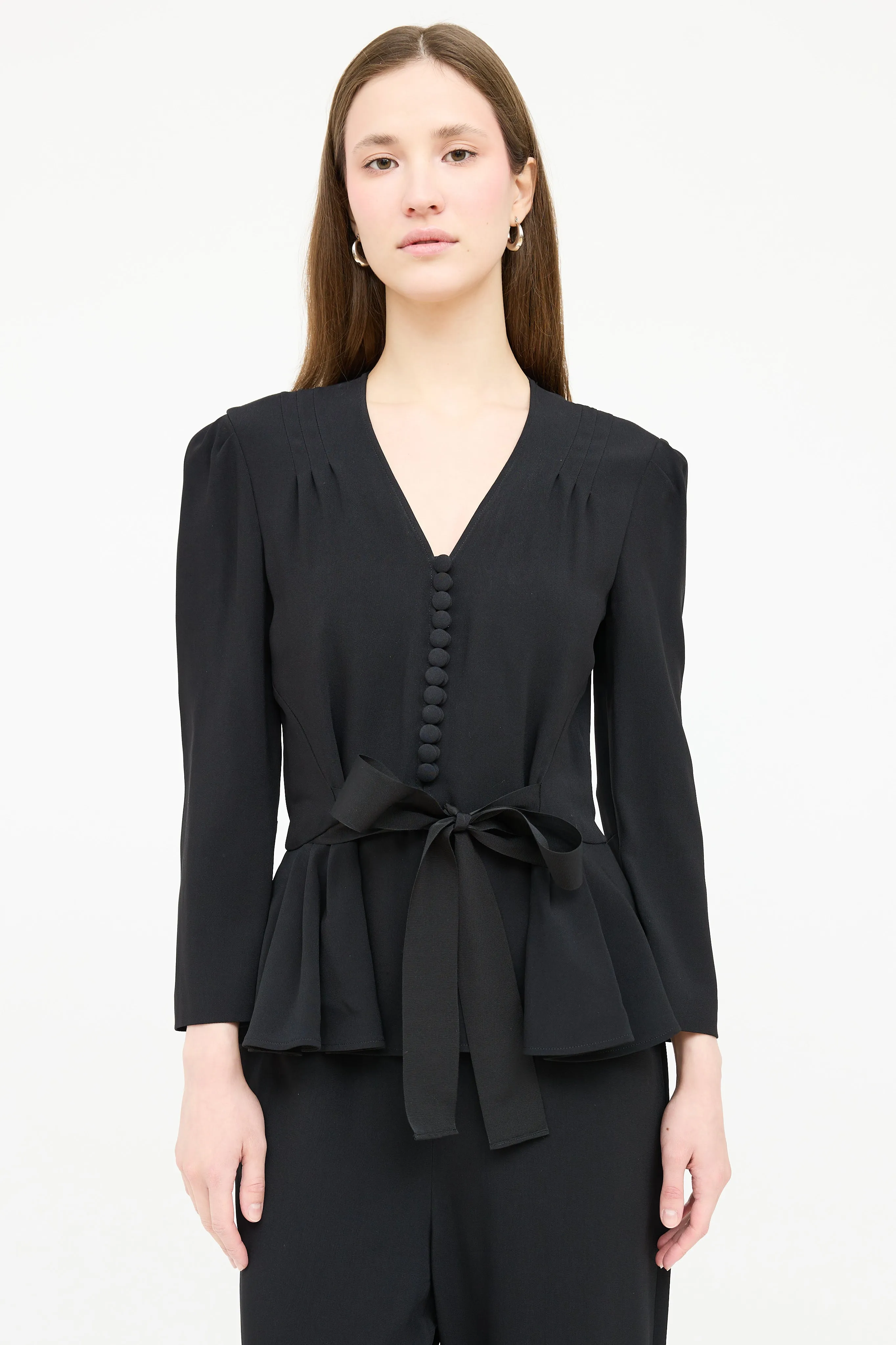 Belted Peplum Jumpsuit sold by VSP Consignment product image thumbnail 2