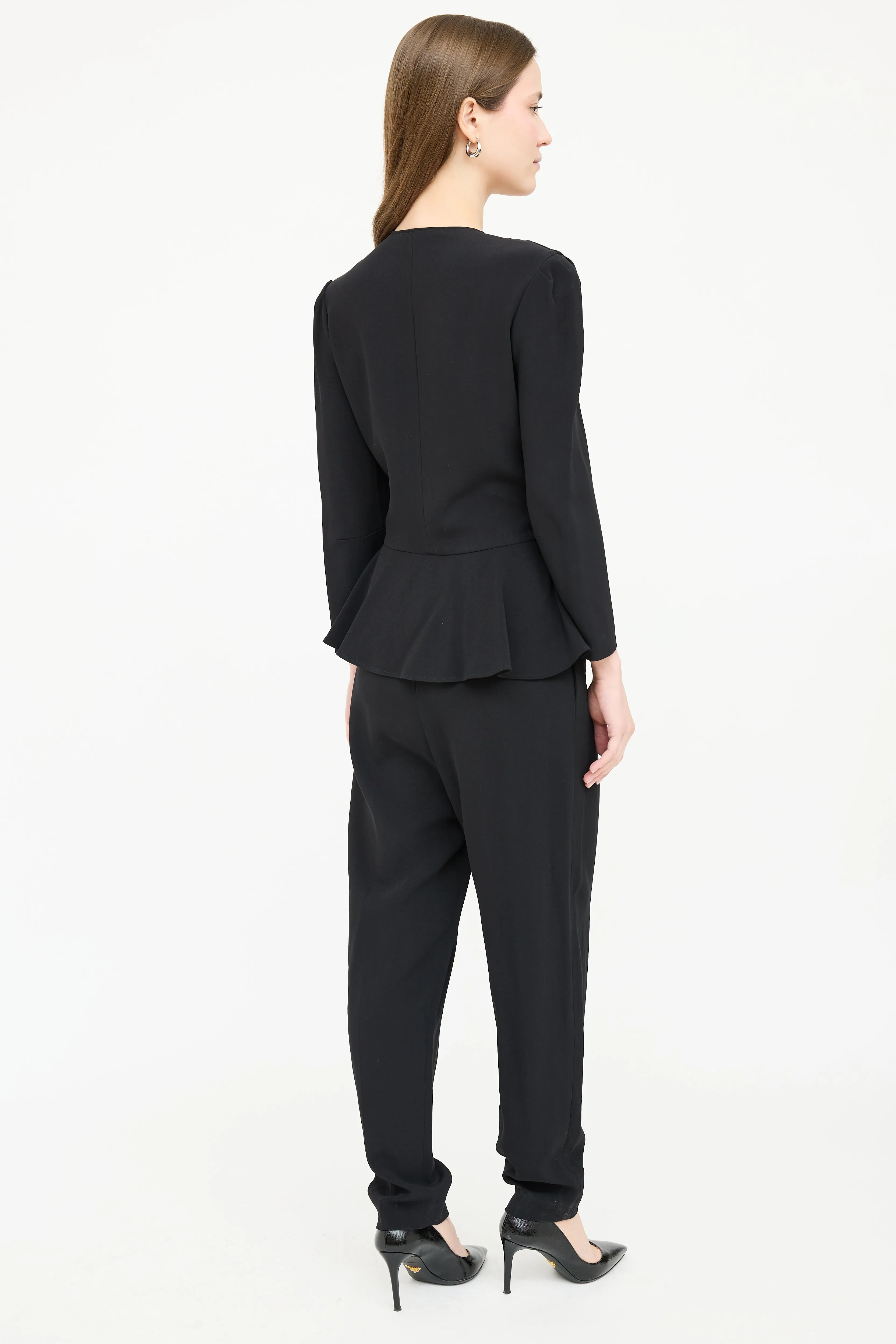 Belted Peplum Jumpsuit sold by VSP Consignment product image thumbnail 5