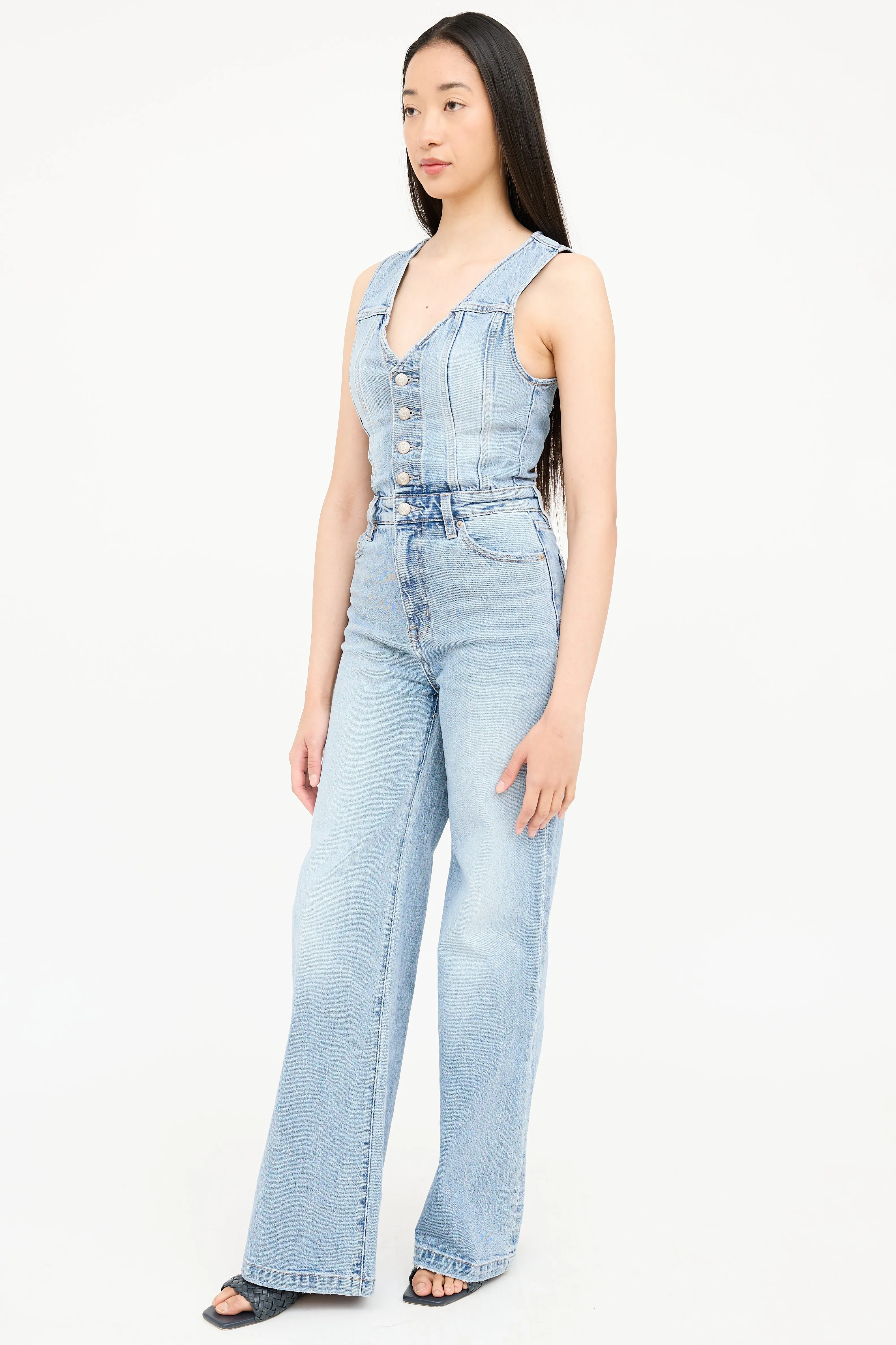 Denim Jumpsuit sold by VSP Consignment product image thumbnail 3