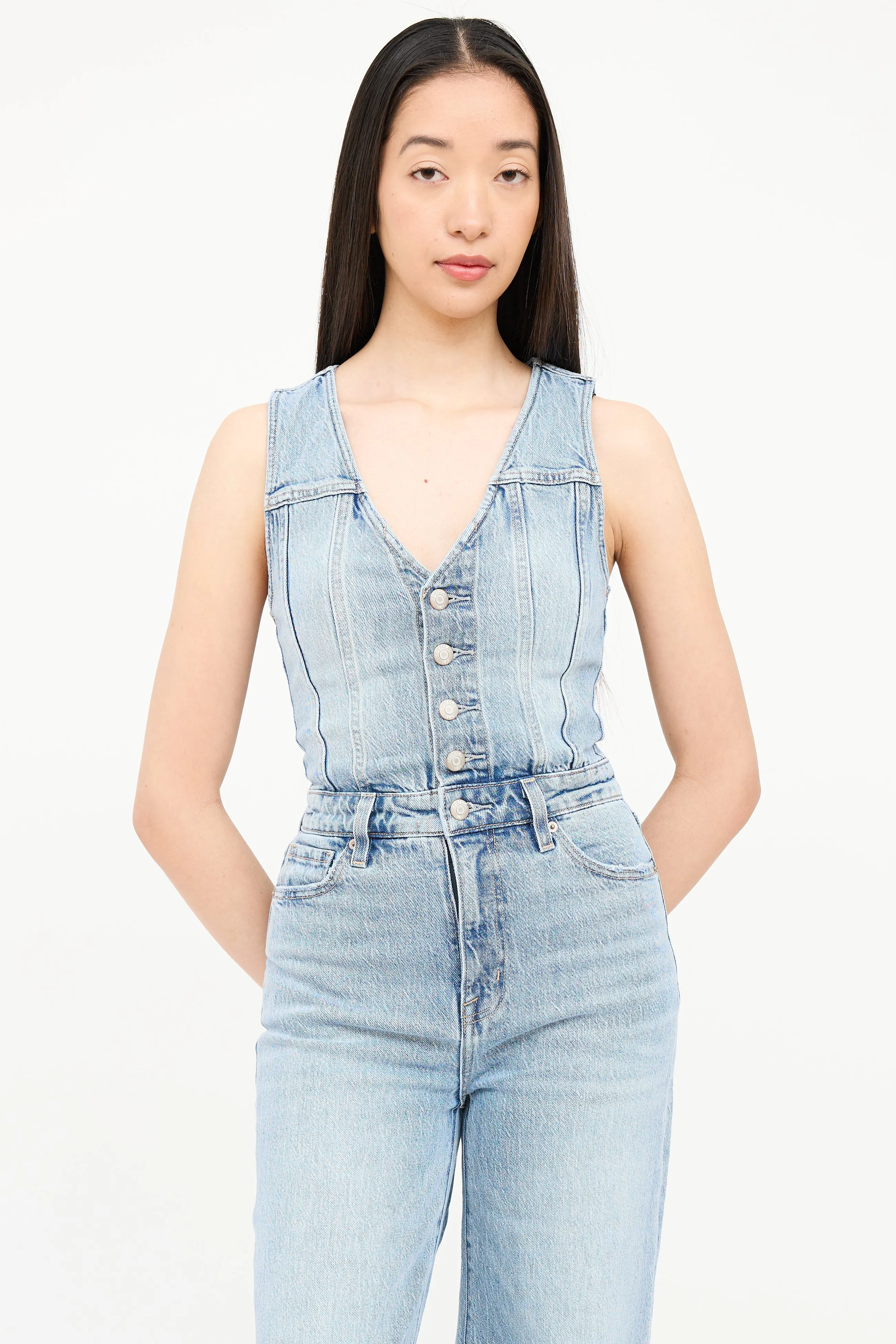 Denim Jumpsuit sold by VSP Consignment product image thumbnail 2
