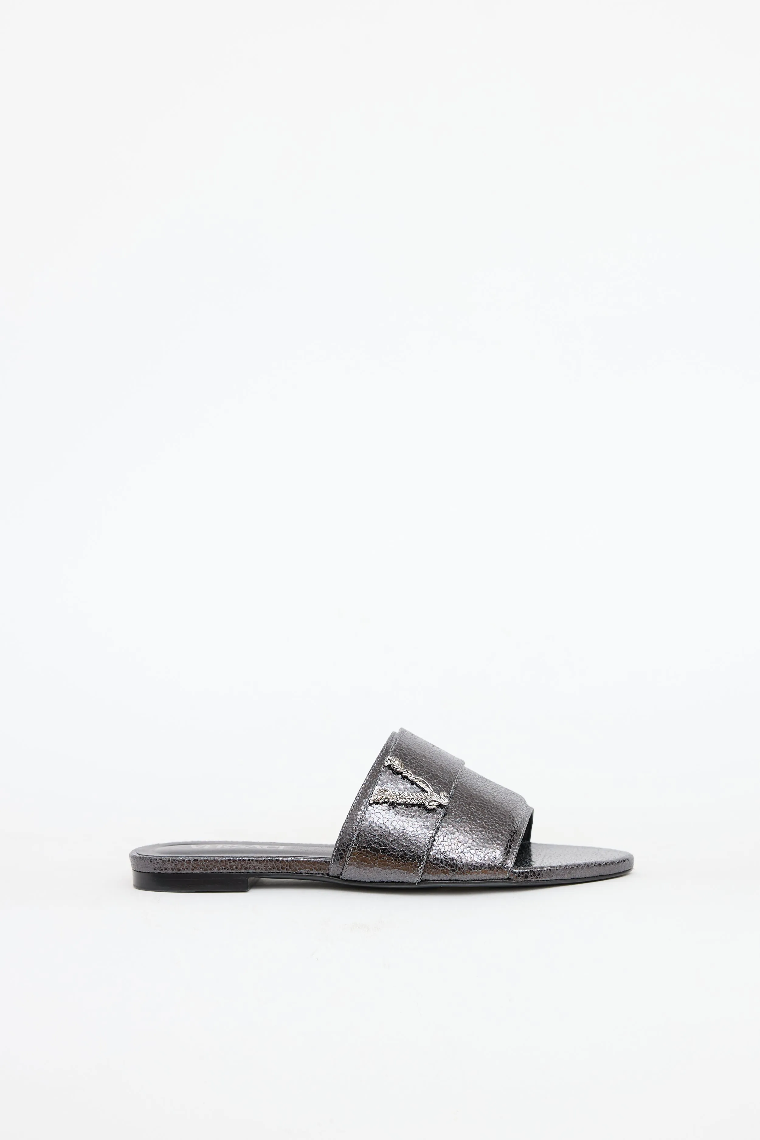 Cracked Leather Virtus Slide sold by VSP Consignment