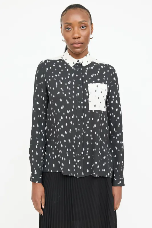 Silk Polka Dot Shirt sold by VSP Consignment
