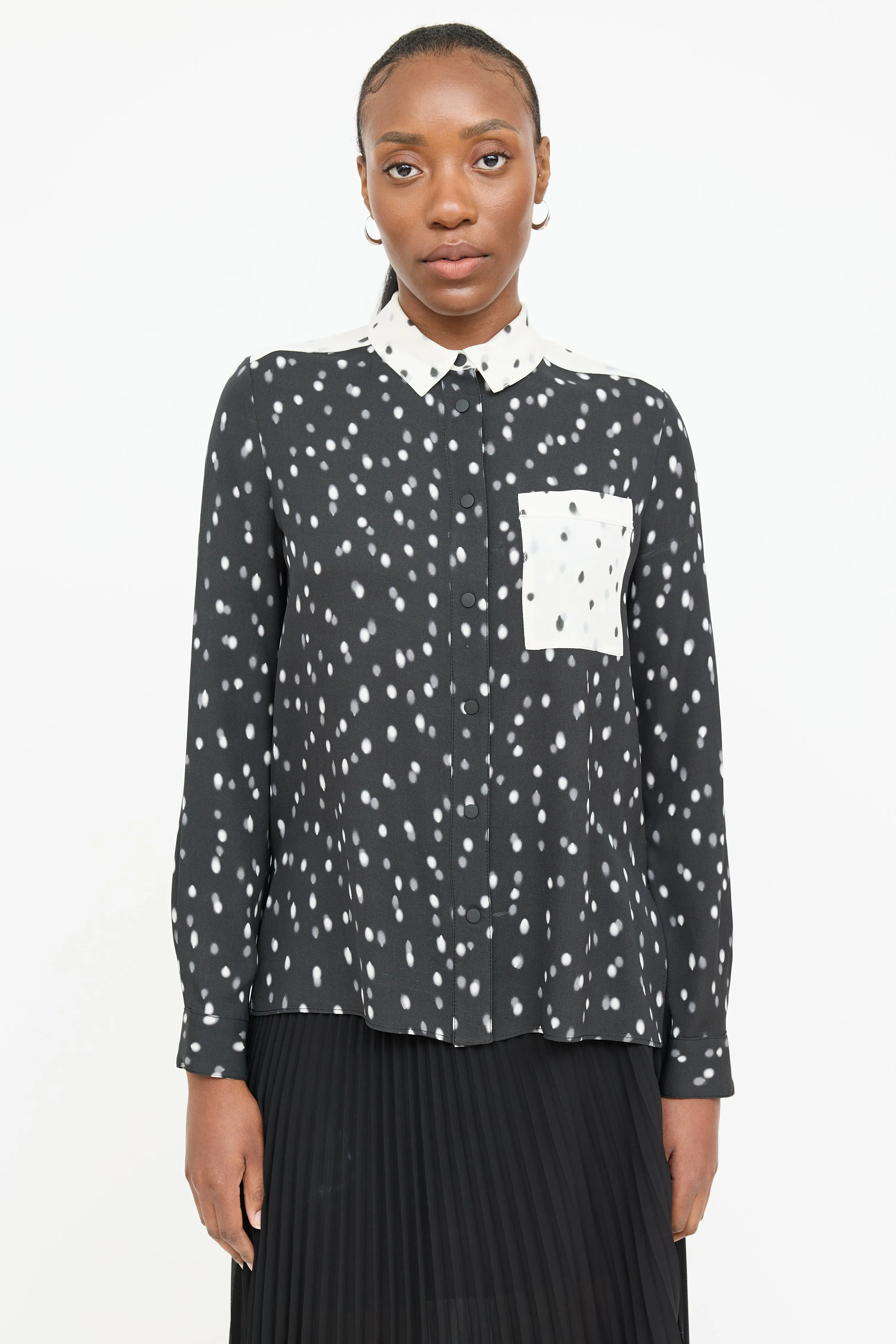Silk Polka Dot Shirt sold by VSP Consignment