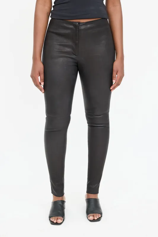 2010 Leather Slim Pant sold by VSP Consignment