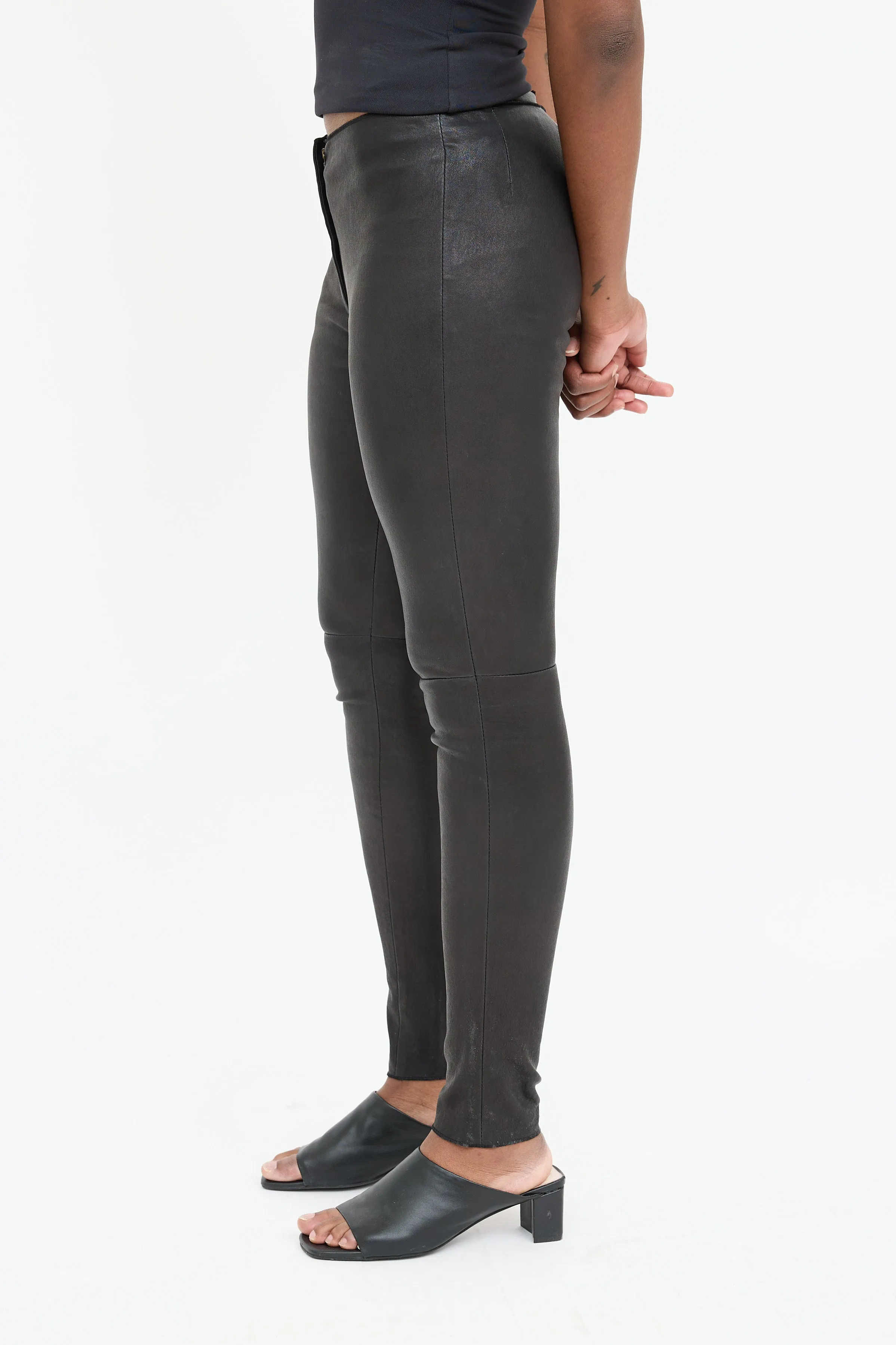 2010 Leather Slim Pant sold by VSP Consignment product image thumbnail 4