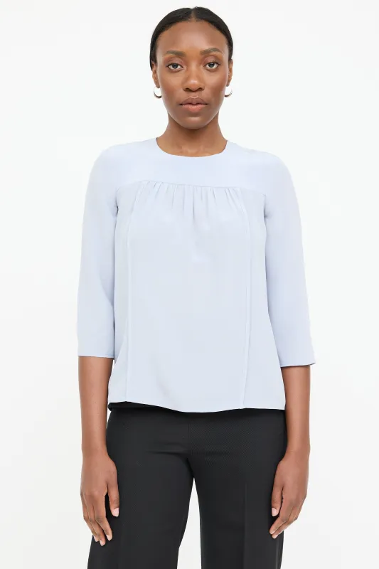 Silk Pleated Top sold by VSP Consignment