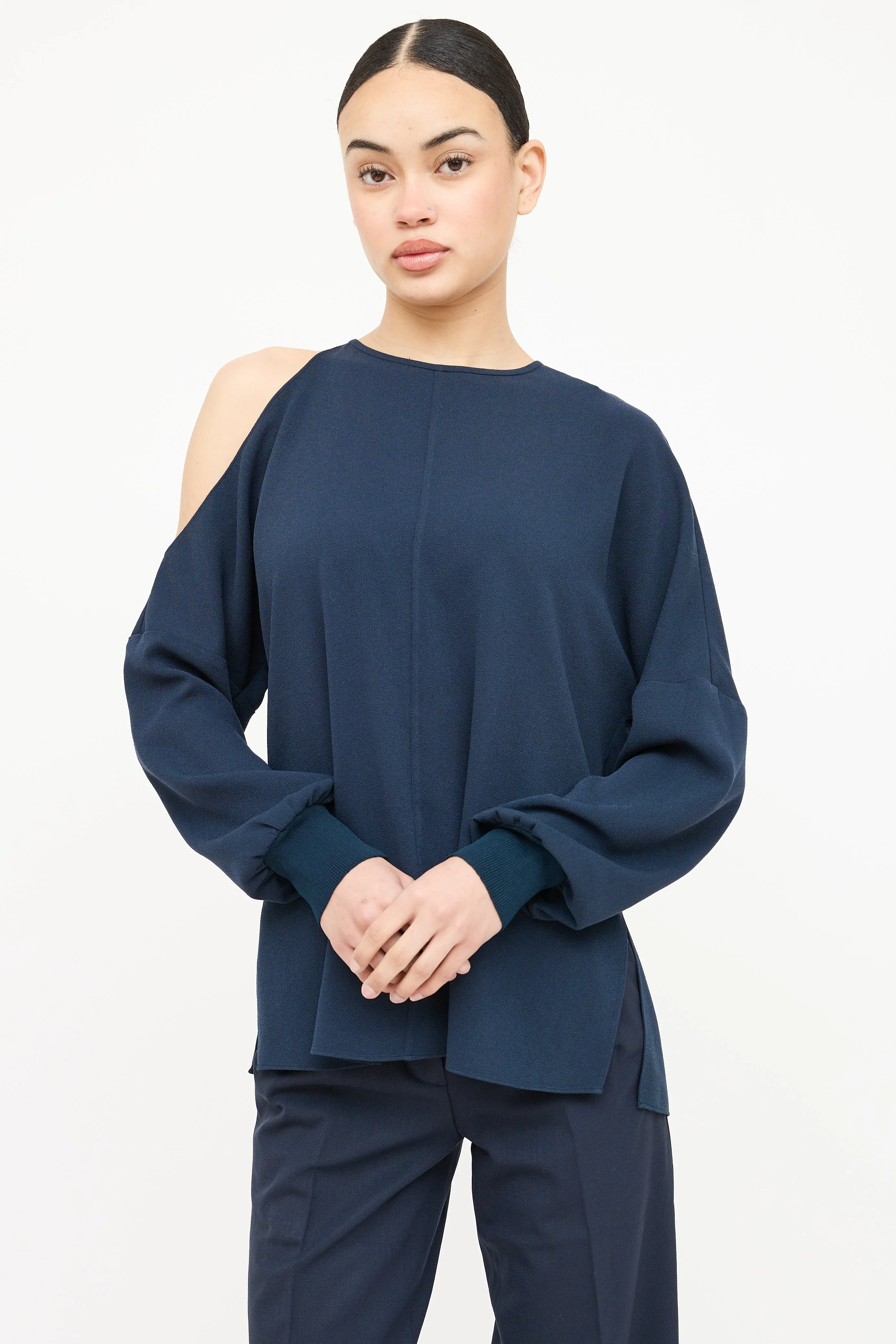 Asymmetrical Off The Shoulder Top sold by VSP Consignment