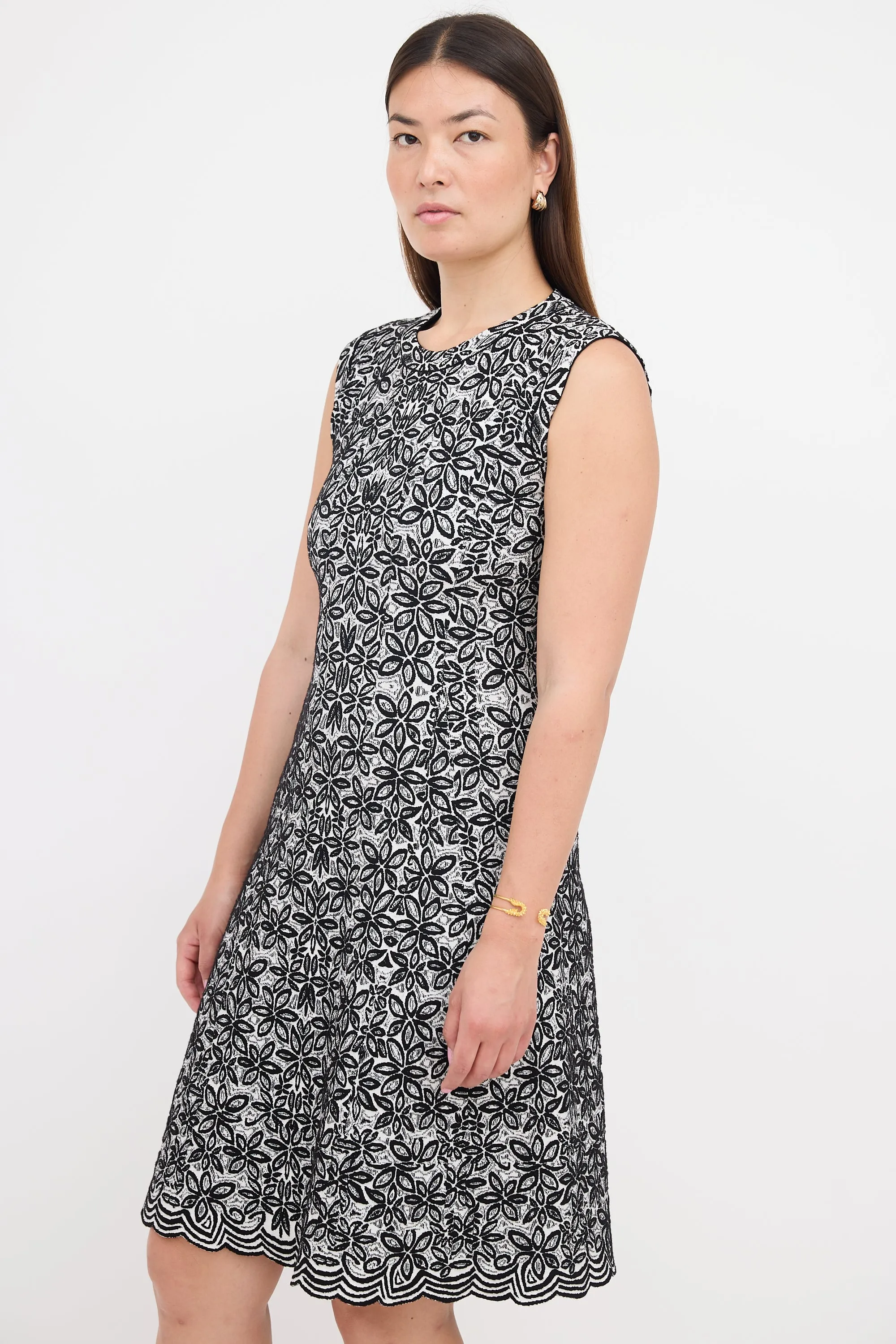 Floral Jacquard Dress sold by VSP Consignment product image thumbnail 2