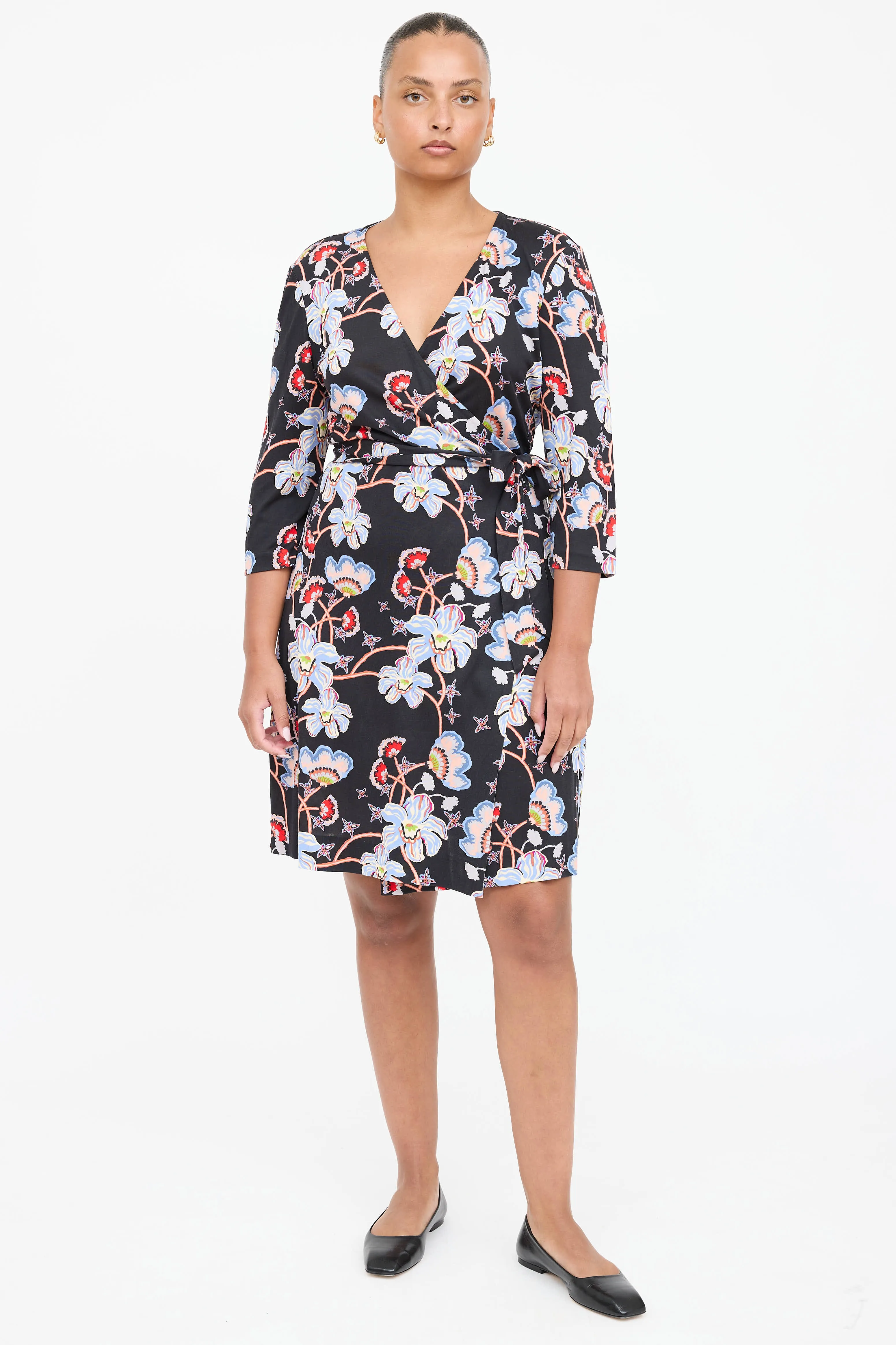 Silk Julian Floral Wrap Dress sold by VSP Consignment