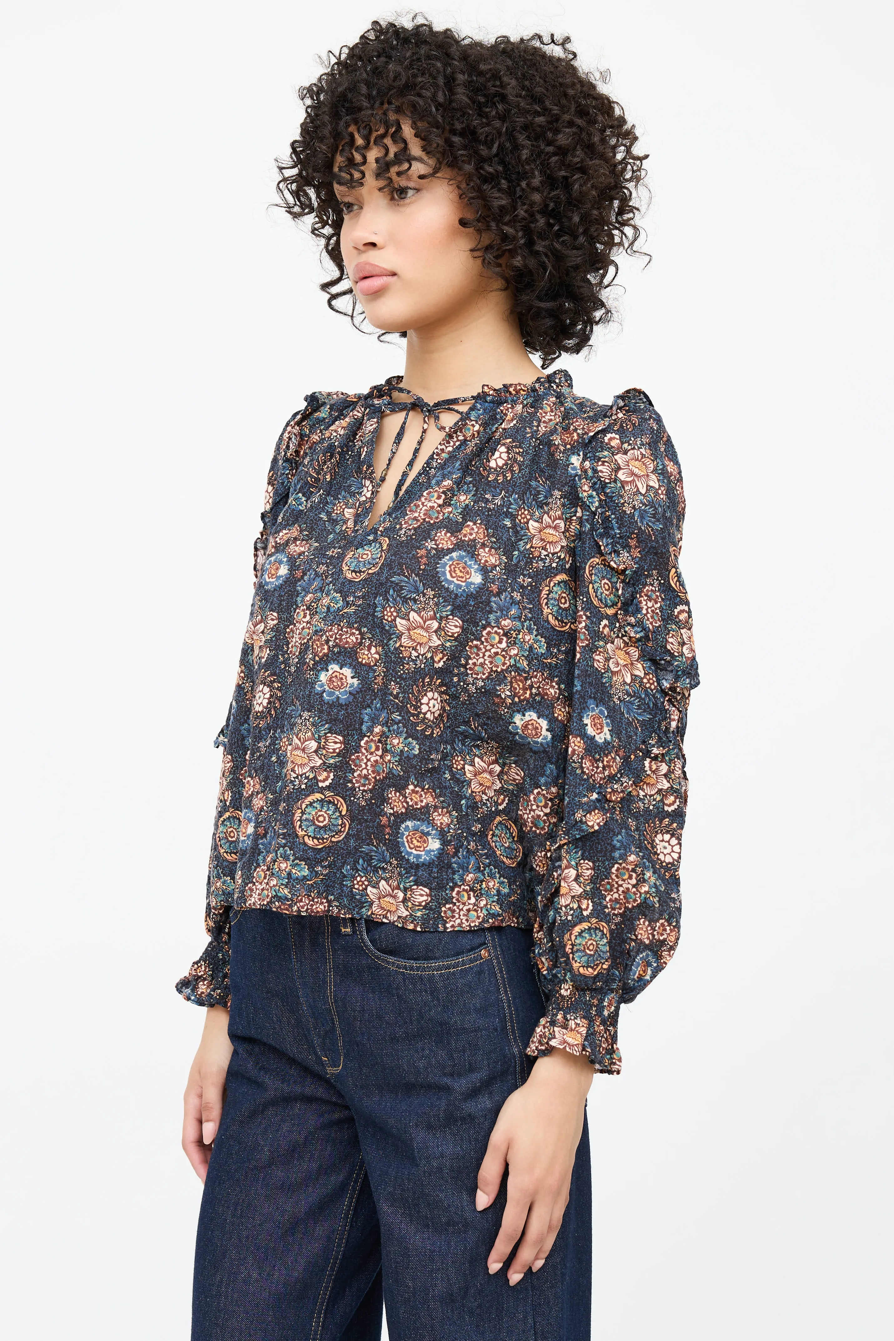 Floral Tie Top sold by VSP Consignment product image thumbnail 5