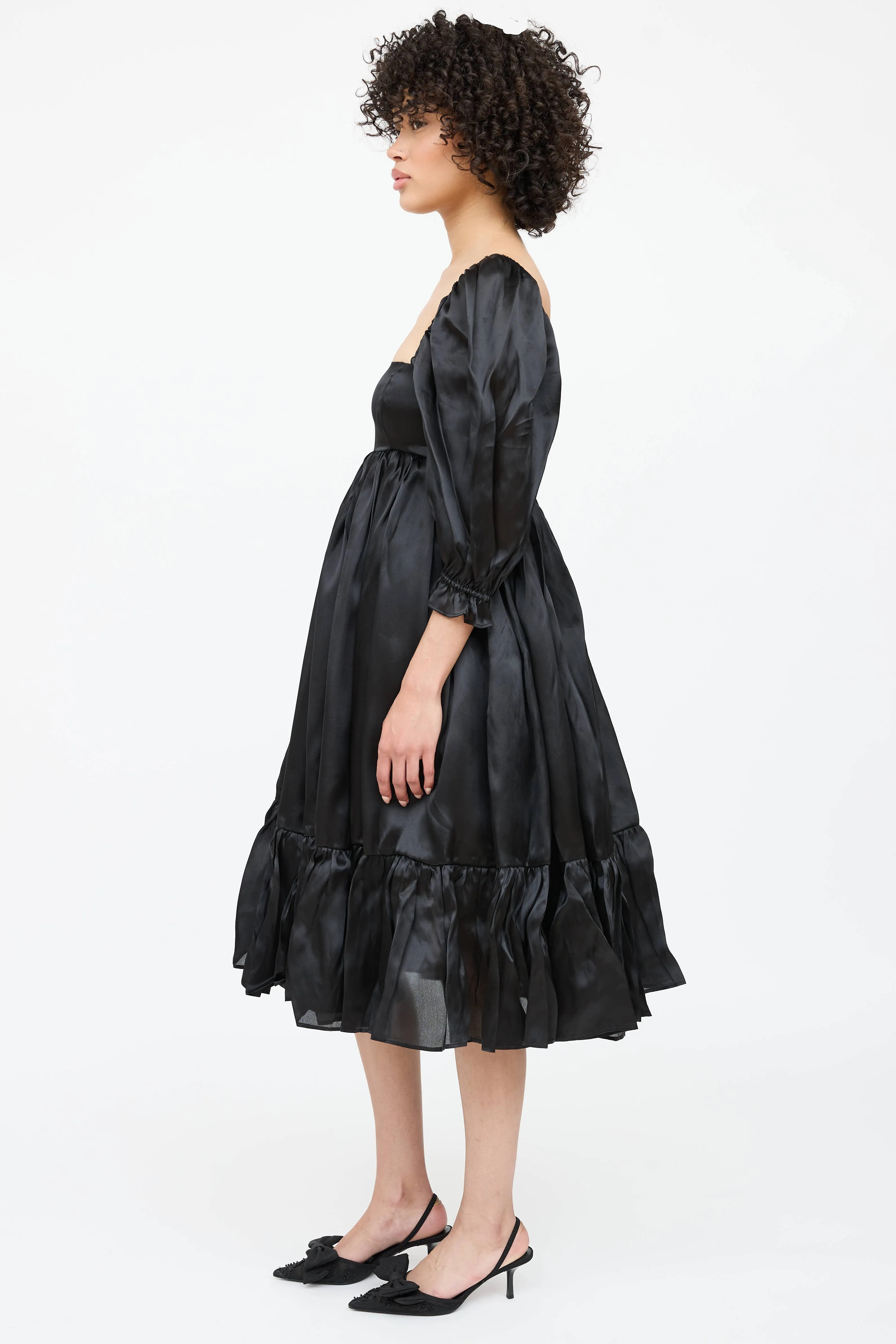Caviar French Puff Dress sold by VSP Consignment product image thumbnail 4