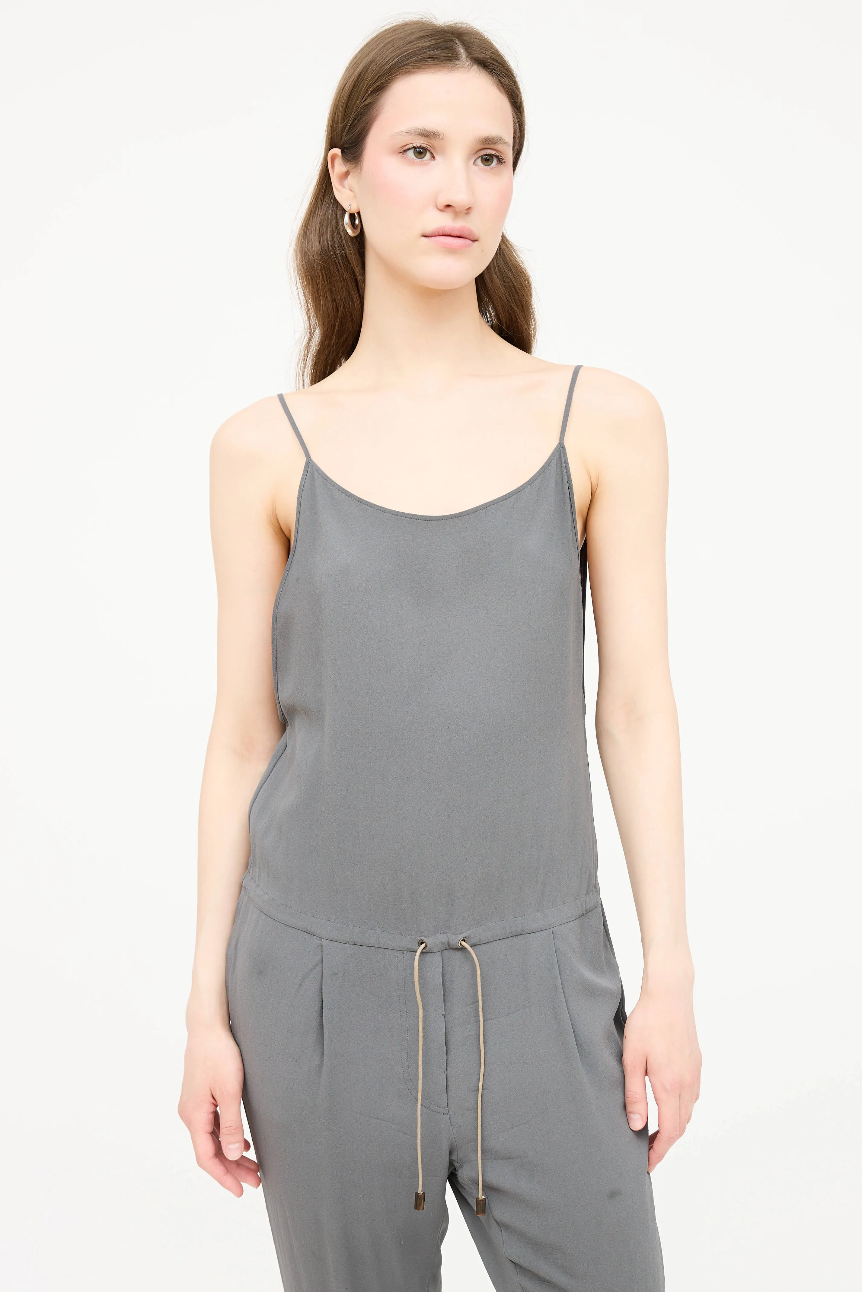 Silk Sleeveless Jumpsuit sold by VSP Consignment product image thumbnail 2