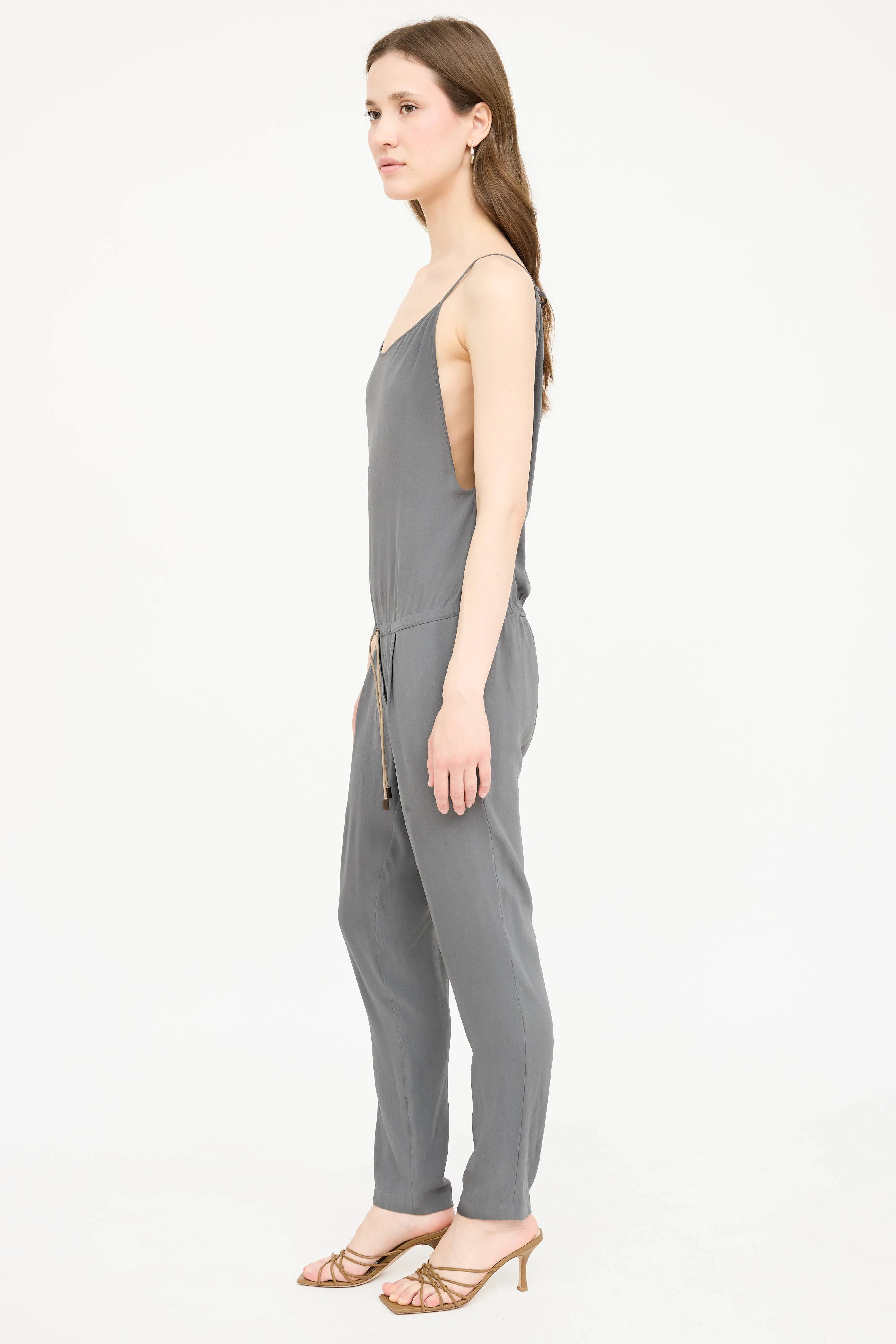 Silk Sleeveless Jumpsuit sold by VSP Consignment product image thumbnail 4
