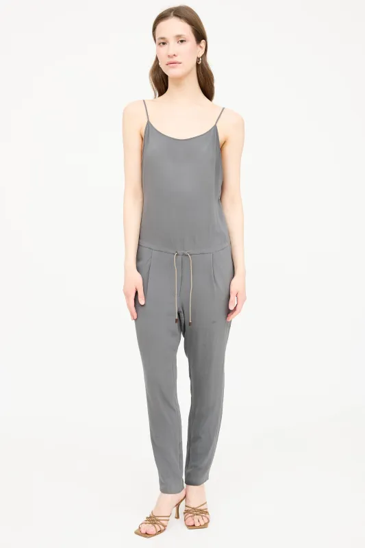 Silk Sleeveless Jumpsuit made by Brunello Cucinelli