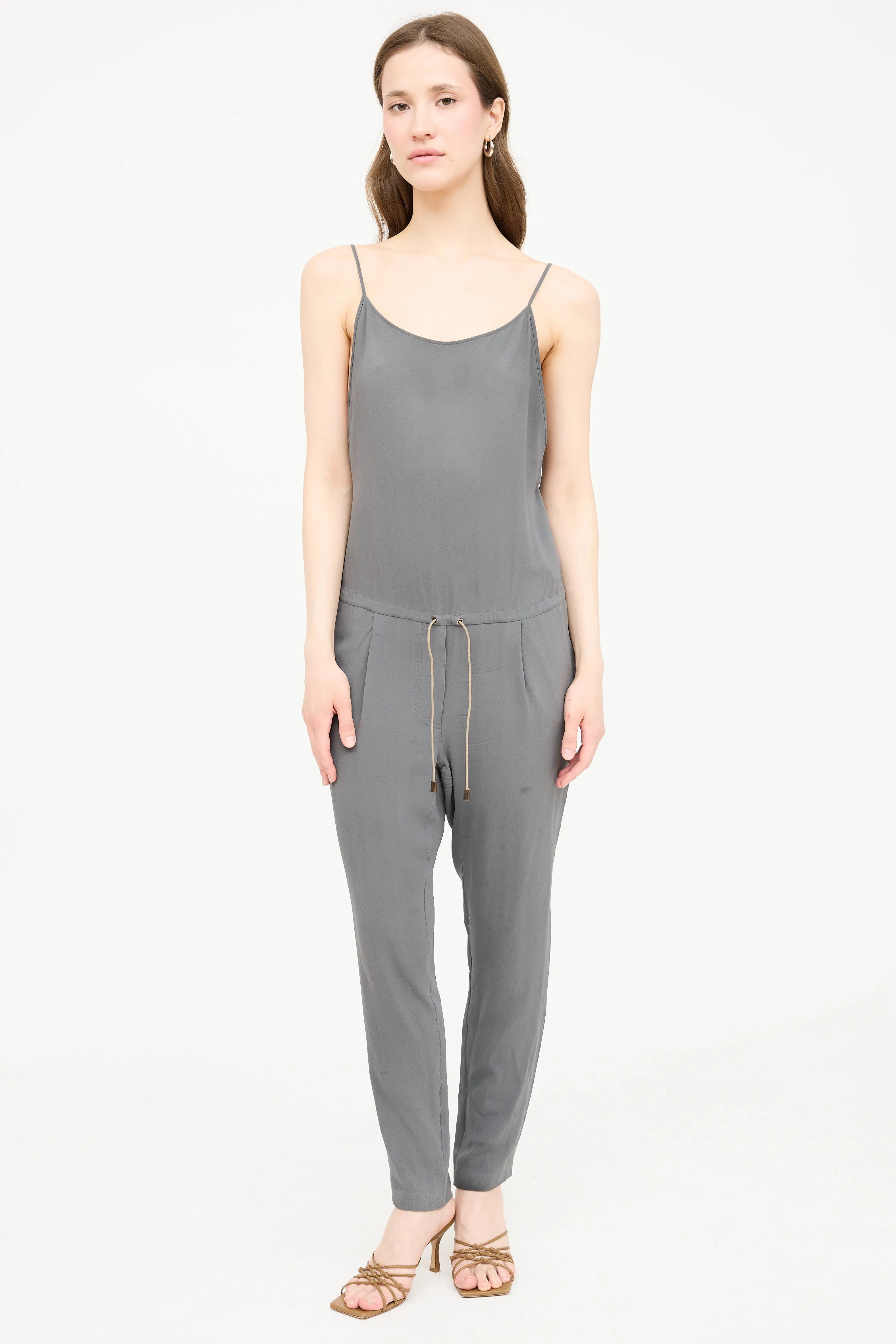 Silk Sleeveless Jumpsuit sold by VSP Consignment