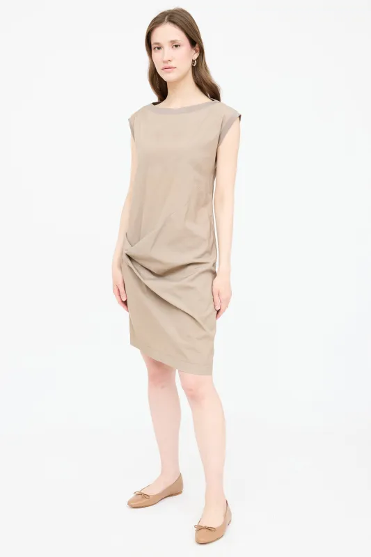 Sleeveless Gathered Dress sold by VSP Consignment