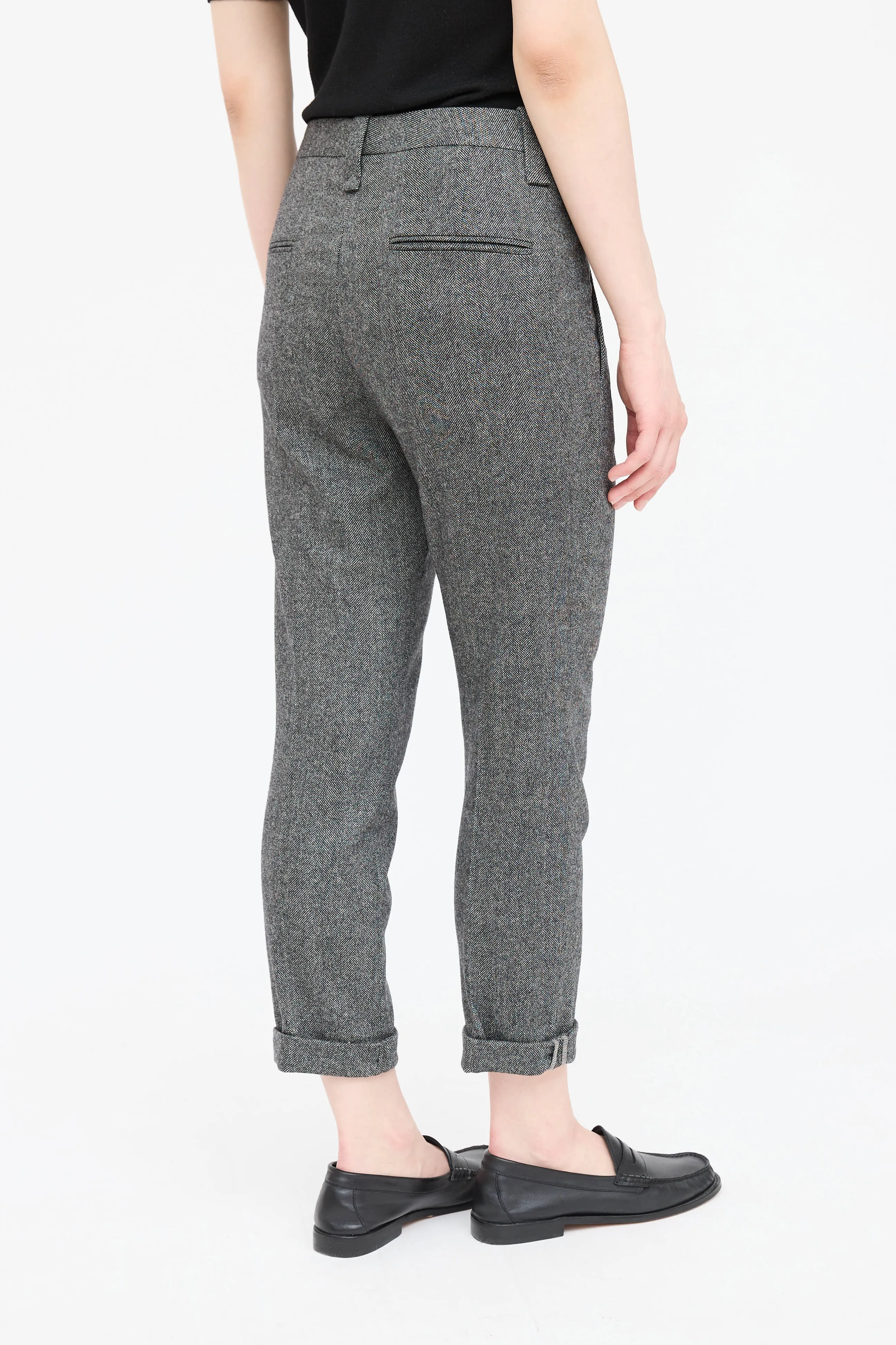 Wool Tweed Cropped Trouser sold by VSP Consignment product image thumbnail 5