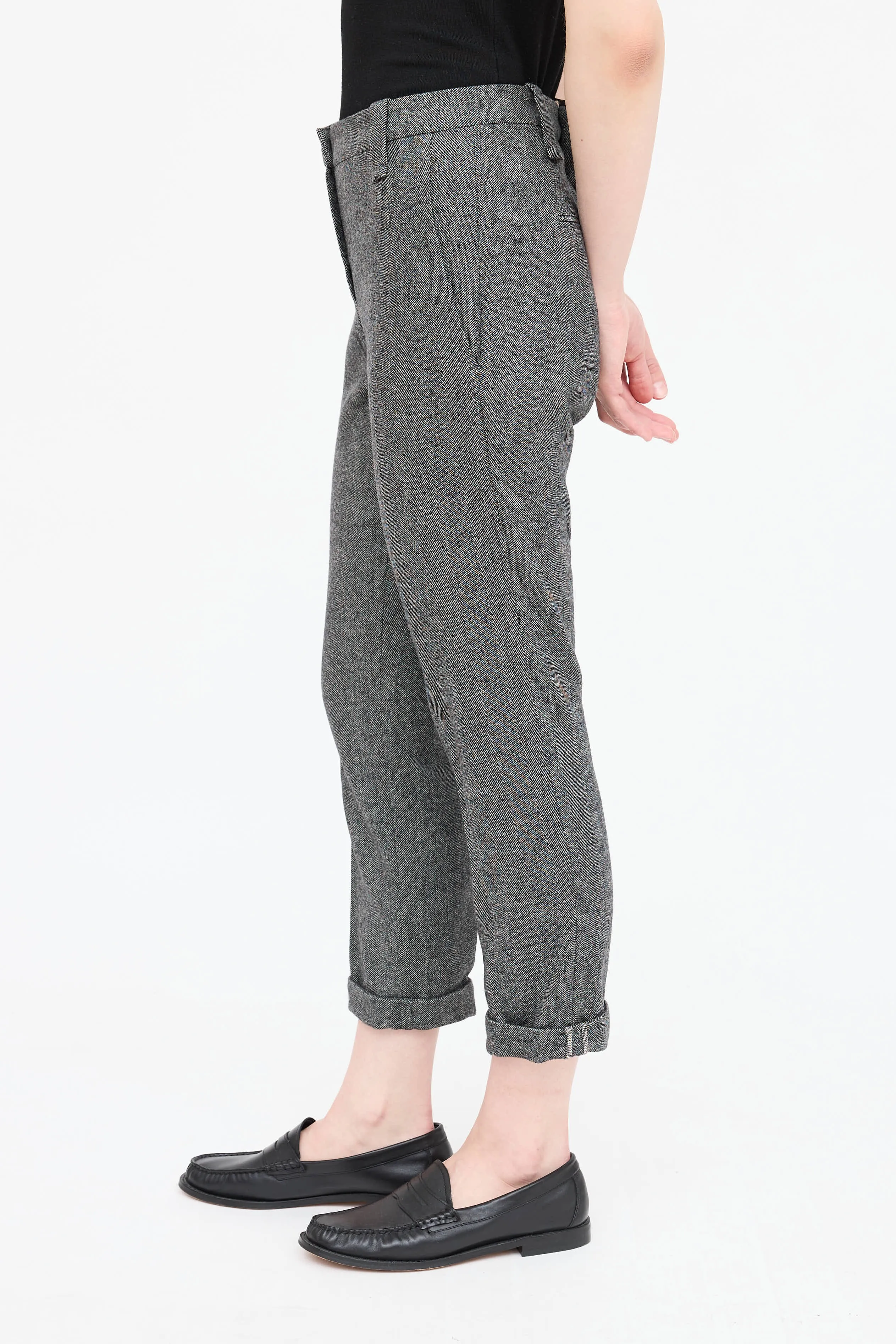 Wool Tweed Cropped Trouser sold by VSP Consignment product image thumbnail 4