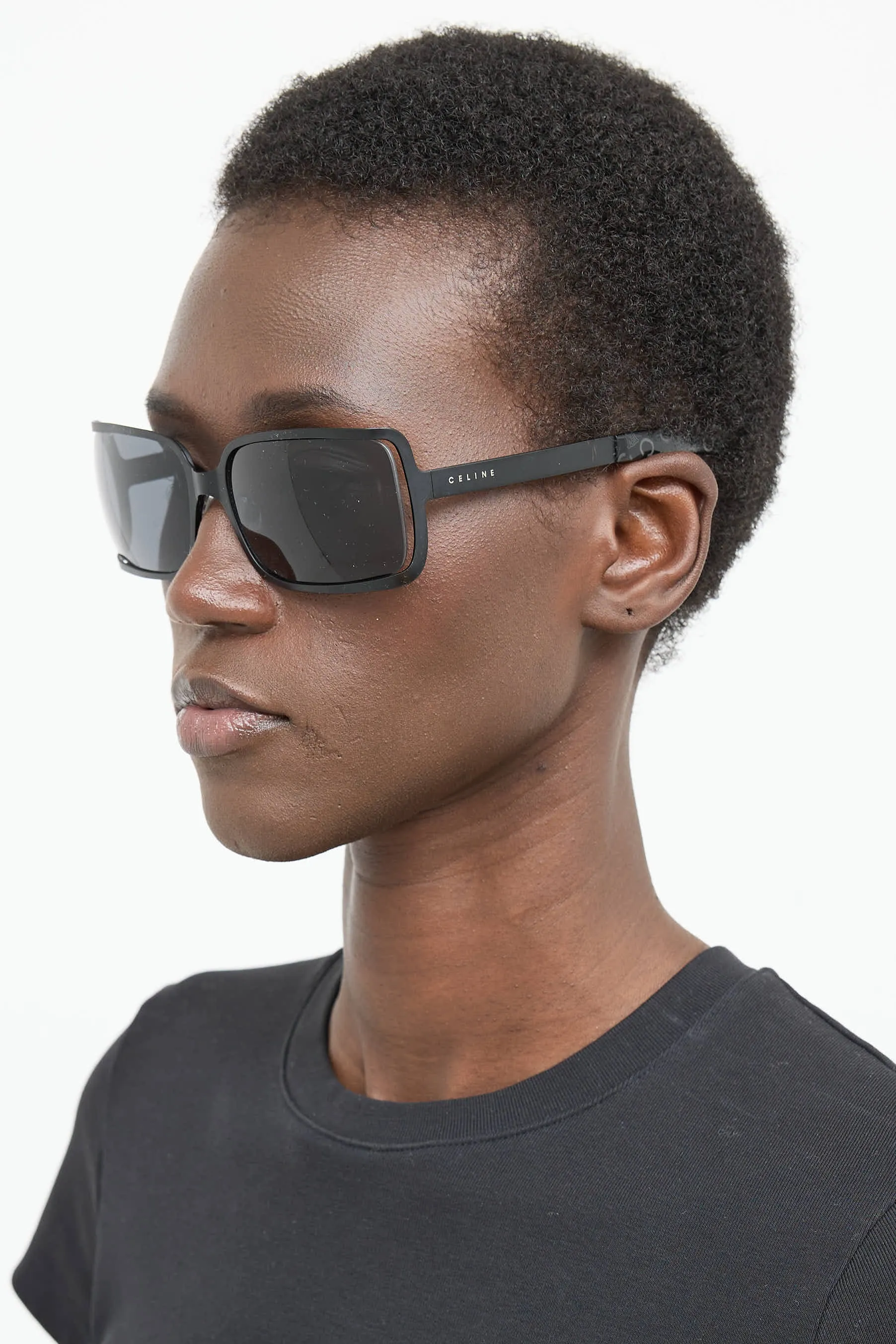 SC1015 Rectangle Metal Sunglasses sold by VSP Consignment