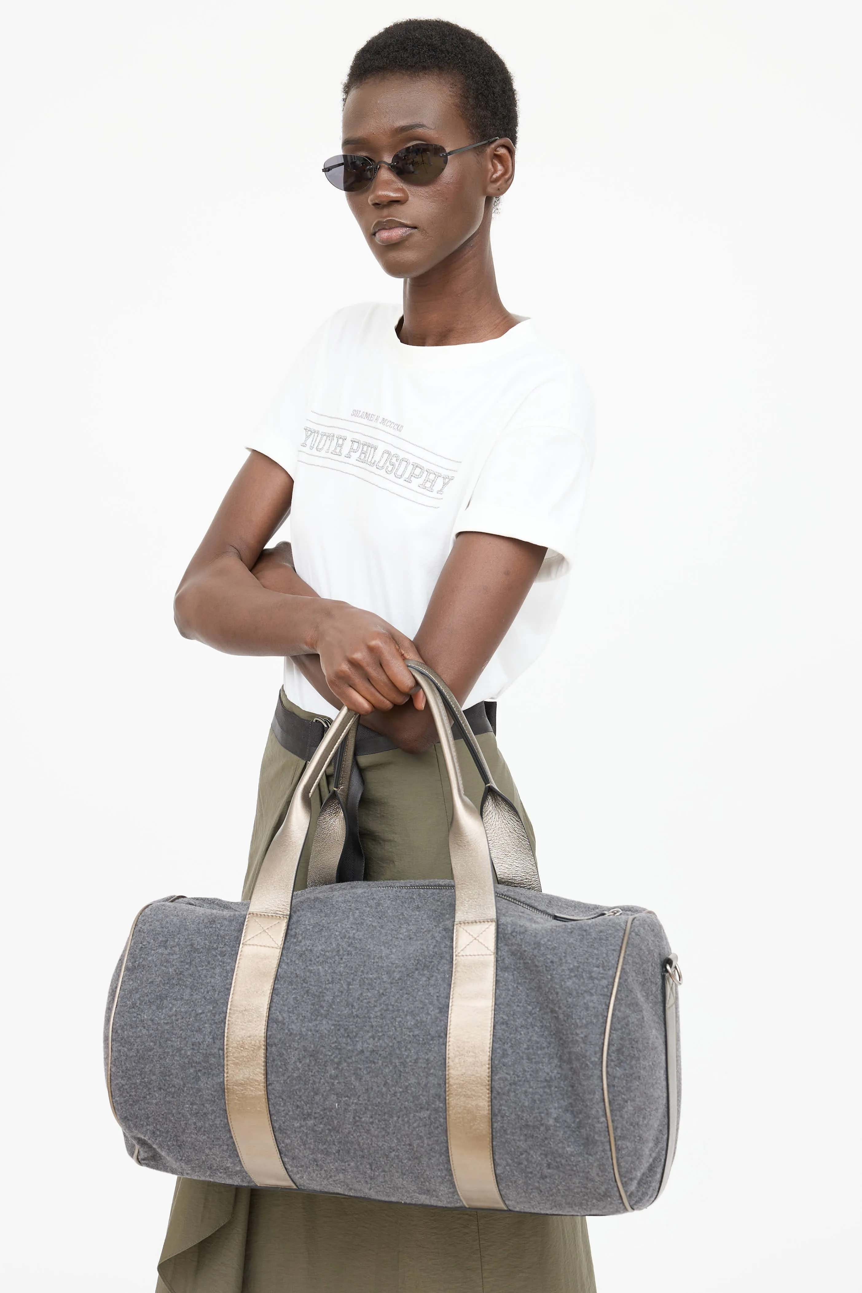 Felt Monili Duffle Bag sold by VSP Consignment product image thumbnail 4