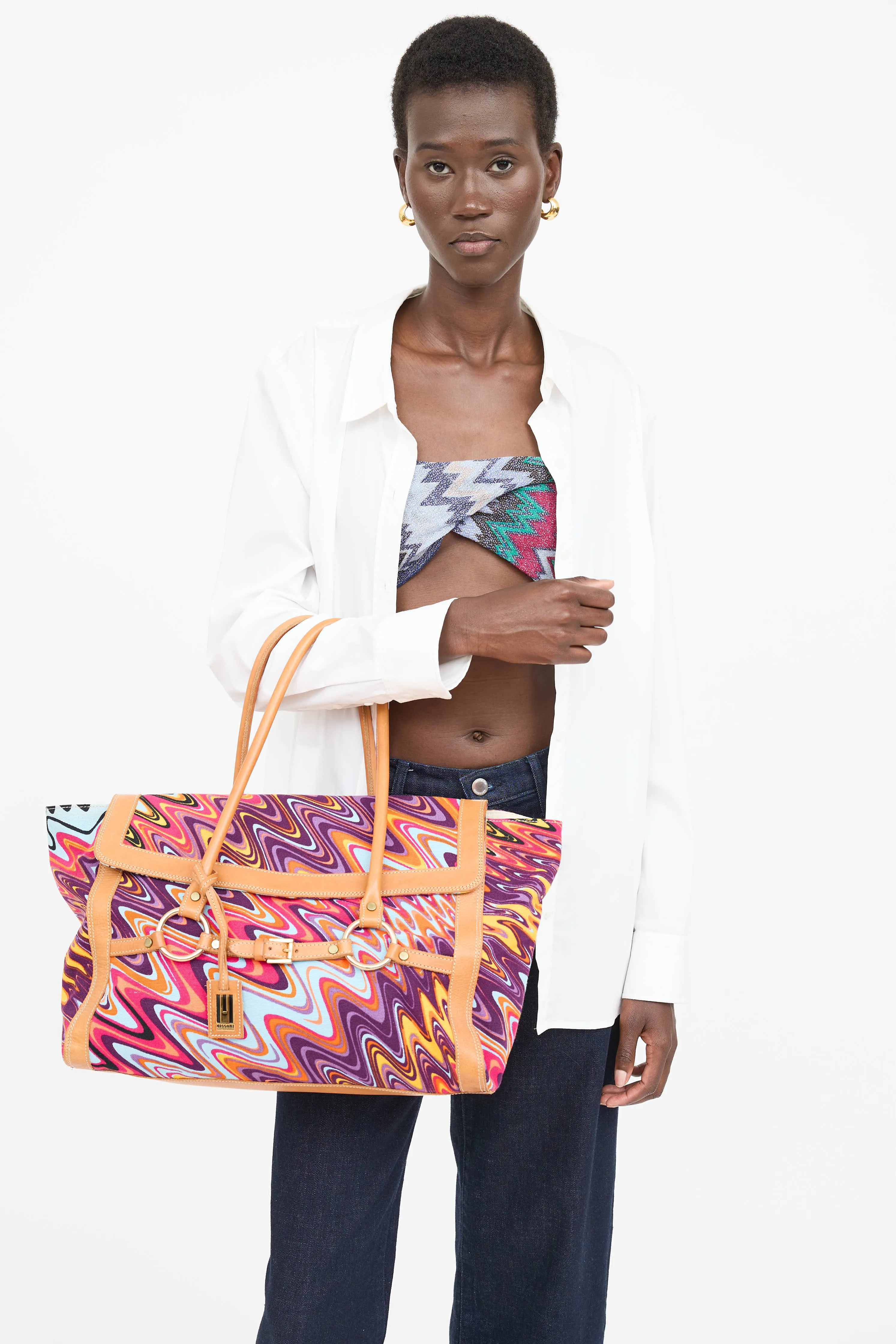 Printed Shoulder Bag sold by VSP Consignment product image thumbnail 3