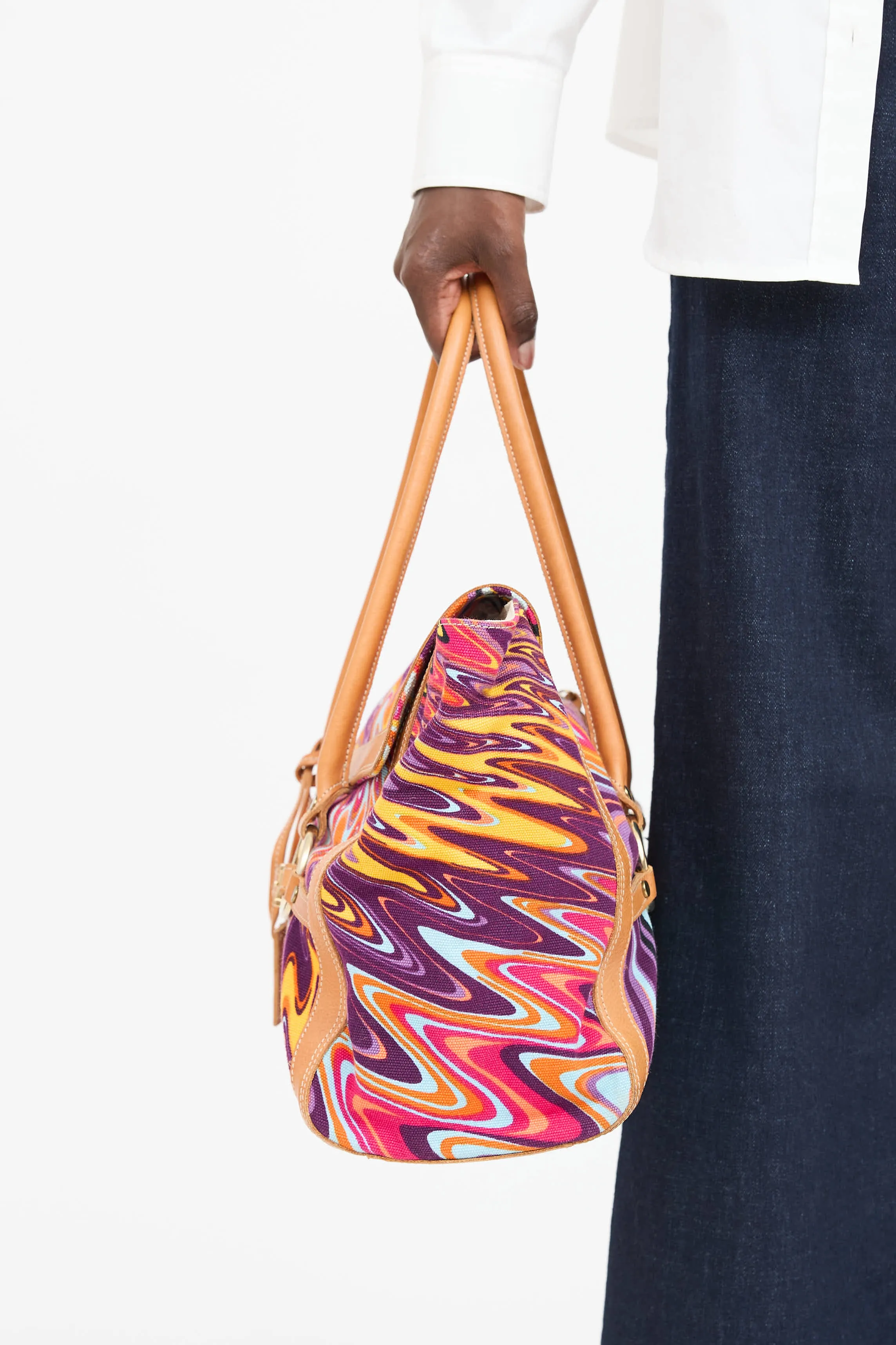 Printed Shoulder Bag sold by VSP Consignment product image thumbnail 4