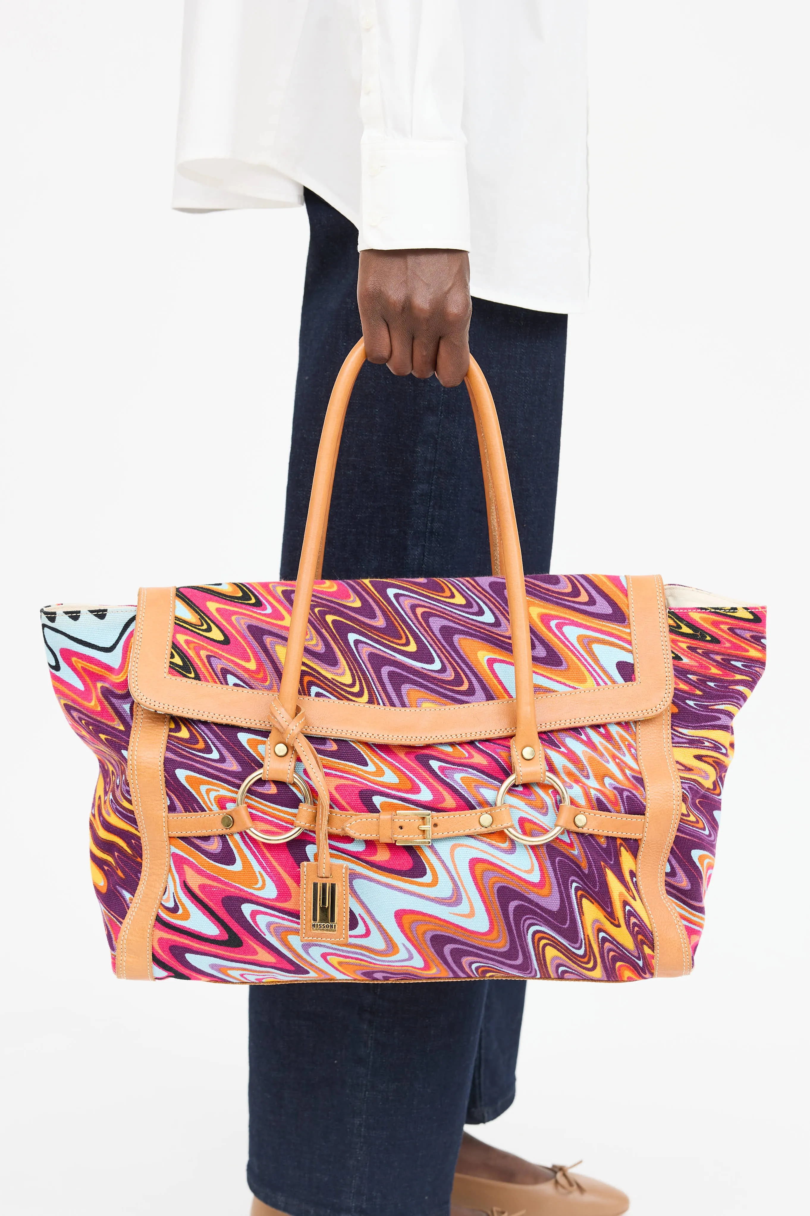Printed Shoulder Bag sold by VSP Consignment product image thumbnail 5