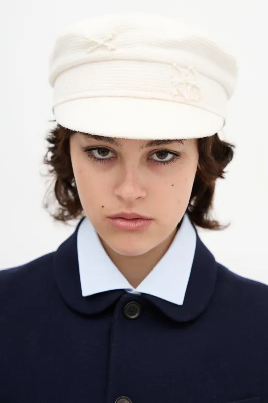 Embroidered Baker Boy Hat made by VSP Consignment